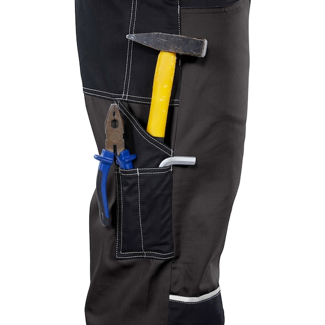 Northern Country Latzhose »Worker«, mit verstärktem Kniebereich, dehnbarer  Bund, robust, mit 11 Taschen kaufen | BAUR