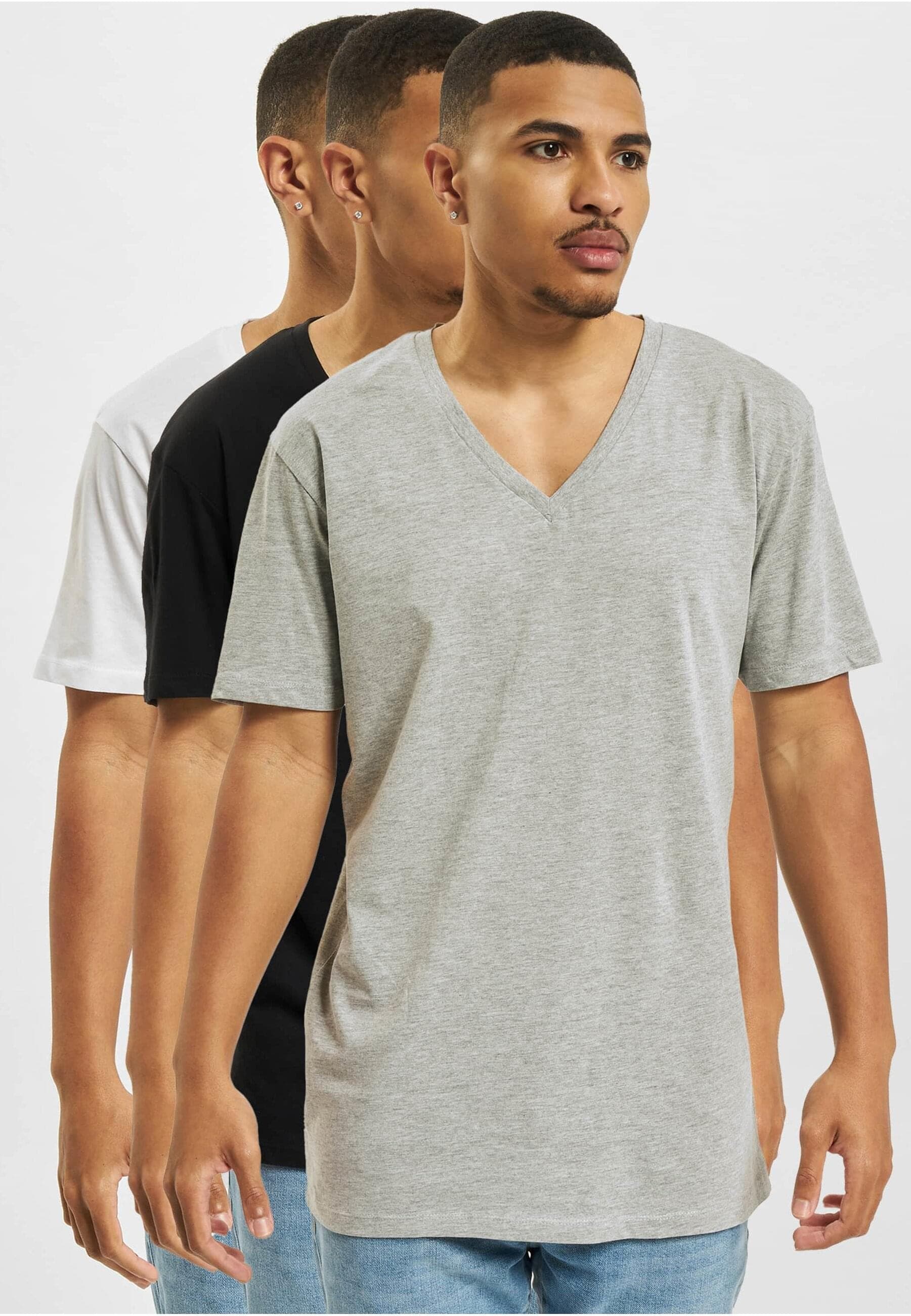 DEF T-Shirt »DEF Herren 3-Pack T-Shirt«, (1 tlg.)