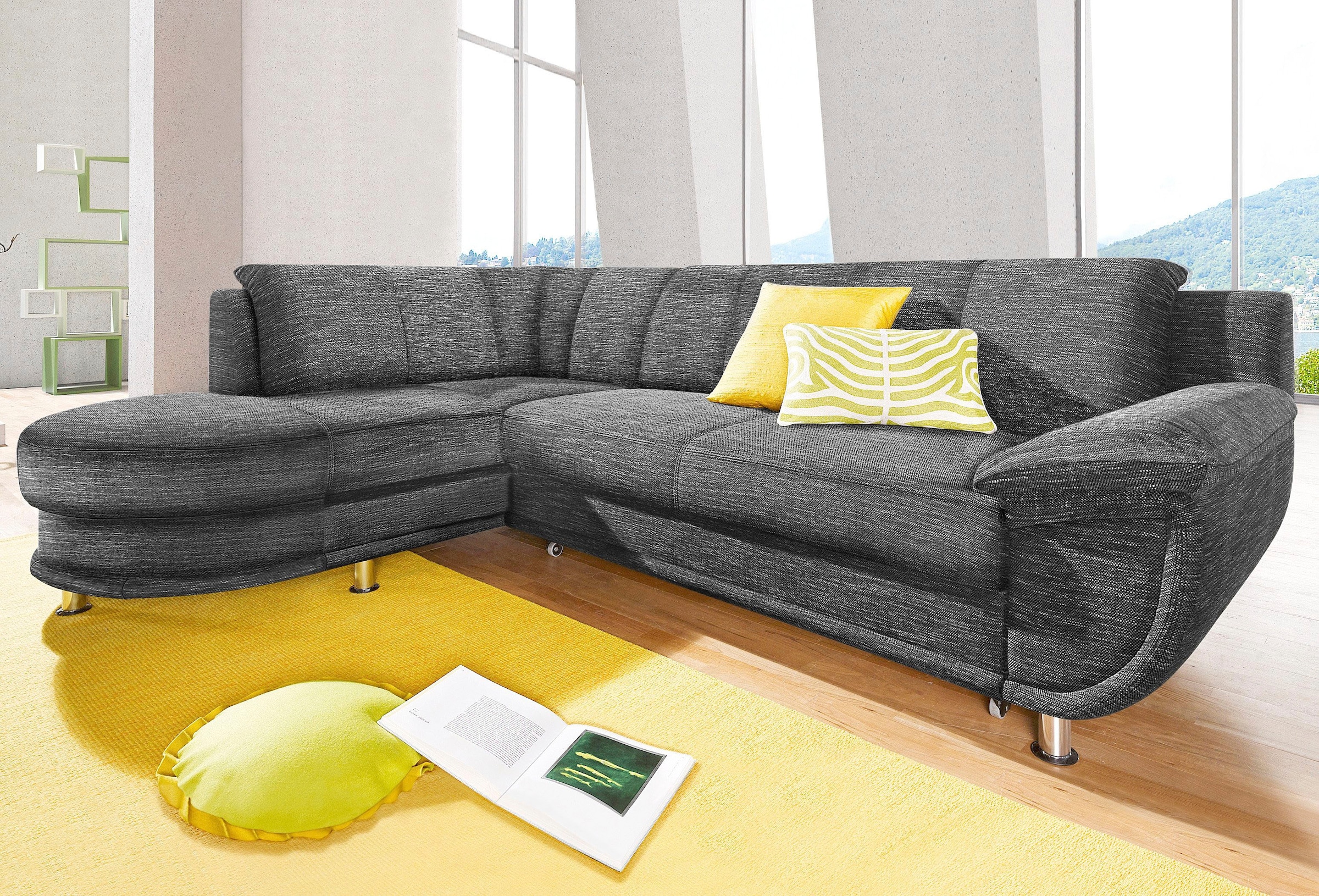 TRENDMANUFAKTUR Ecksofa "Rondo, zeitlos und elegant, bequem, L-Form", wahlw günstig online kaufen