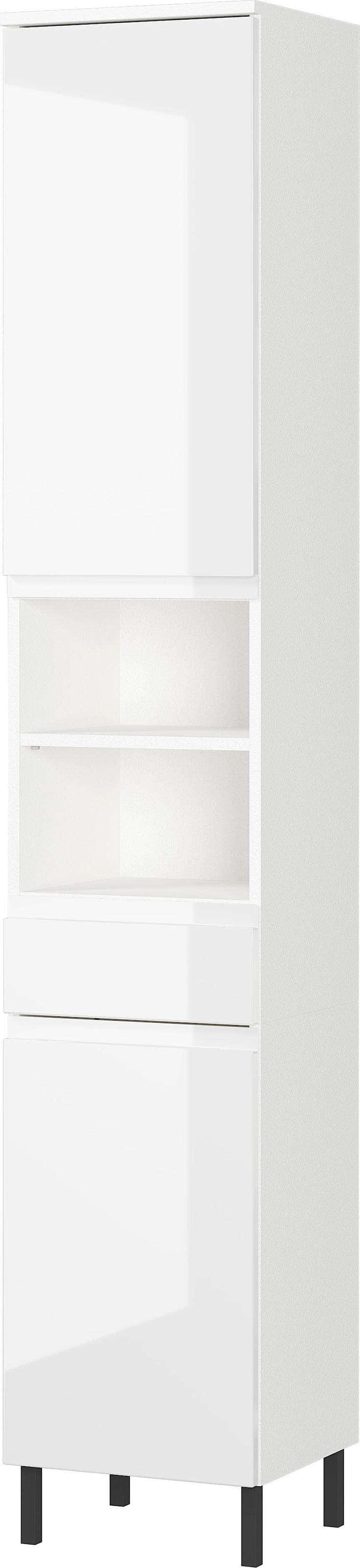 GERMANIA Badmöbel-Set »Scantic«, (5 St.), bestehend aus Kommode, Schrank, Hochschrank, Waschbeckenunterschrank