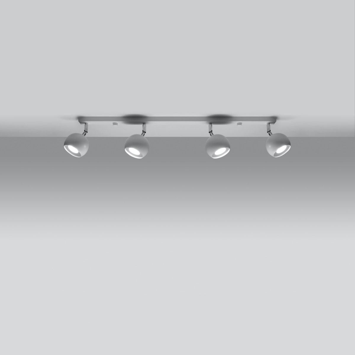 SOLLUX lighting Deckenleuchte »OCULARE«, 4 flammig, Leuchtmittel GU10 | ohne Leuchtmittel, beweglicher Lampenschirm