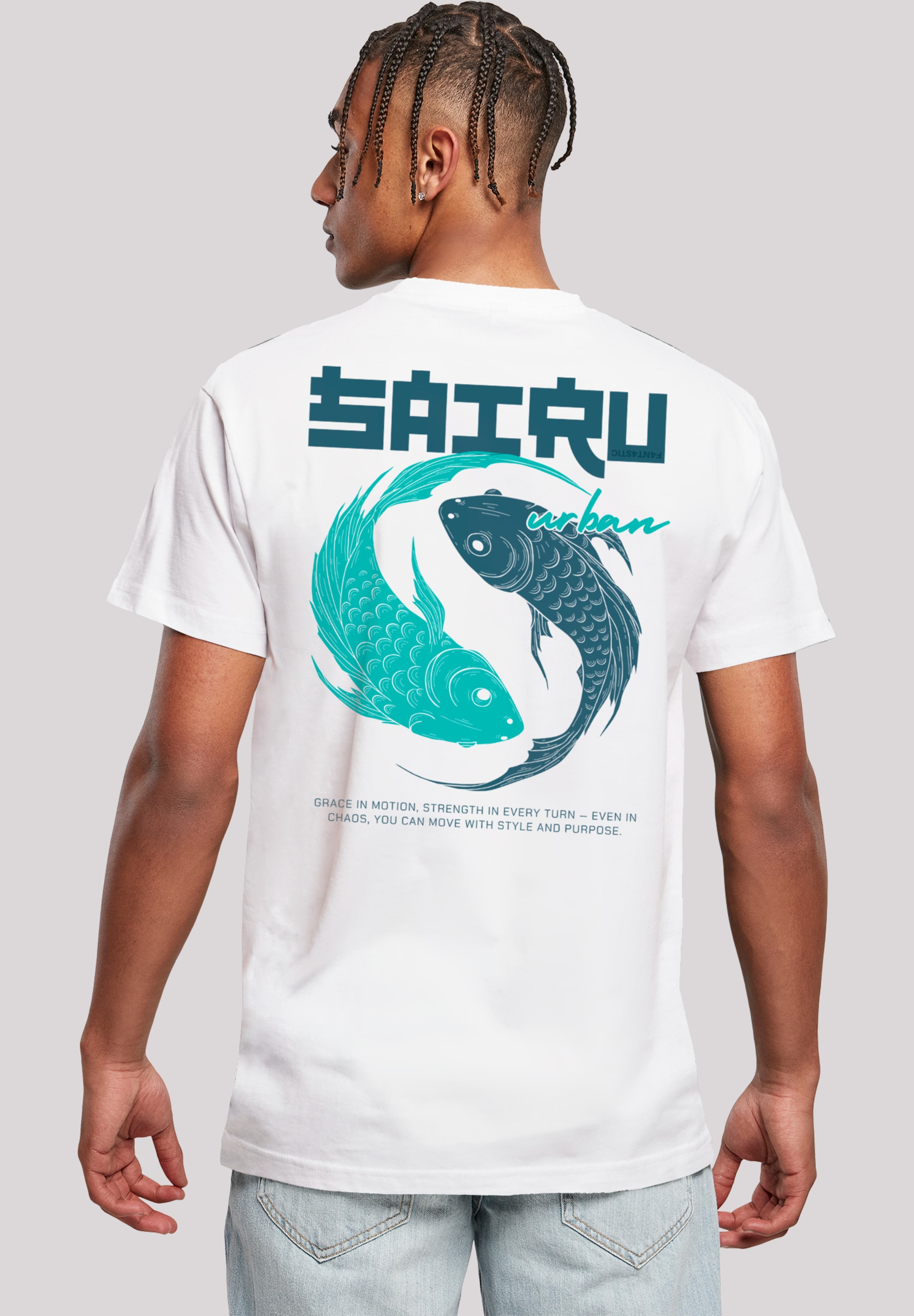 F4NT4STIC T-Shirt »Koi Fish Japan Streetstyle«, Japan Streetwear Styles