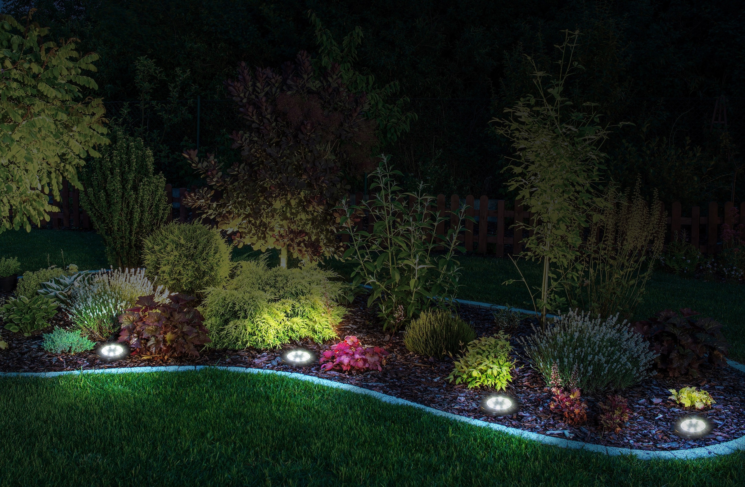 näve LED Gartenleuchte 6er Set »Kian«, LED BAUR kaufen | Solar-Boden-Erdspieß