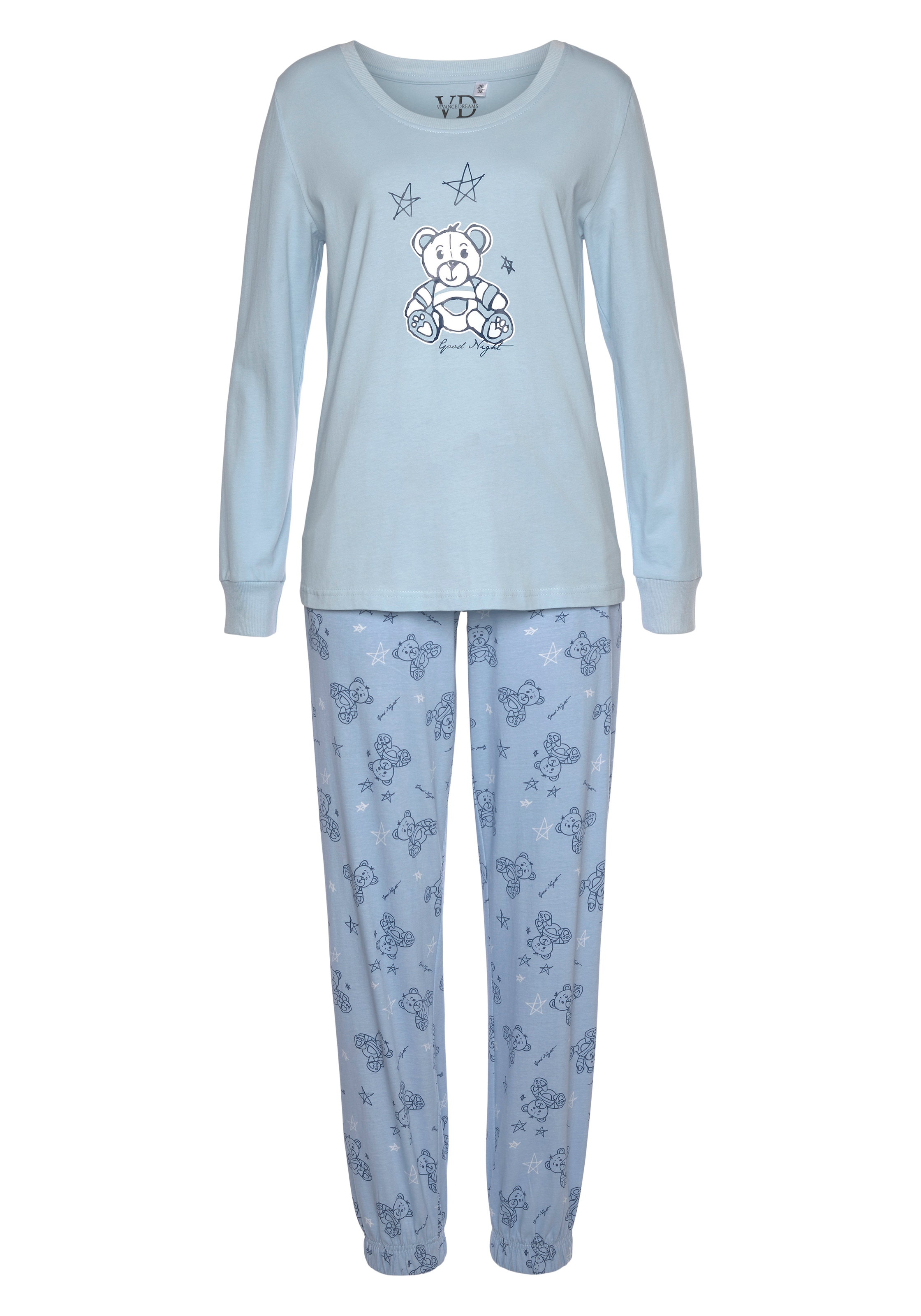 Vivance Dreams Pyjama, (2 tlg., 1 Stück) ▷ für | BAUR