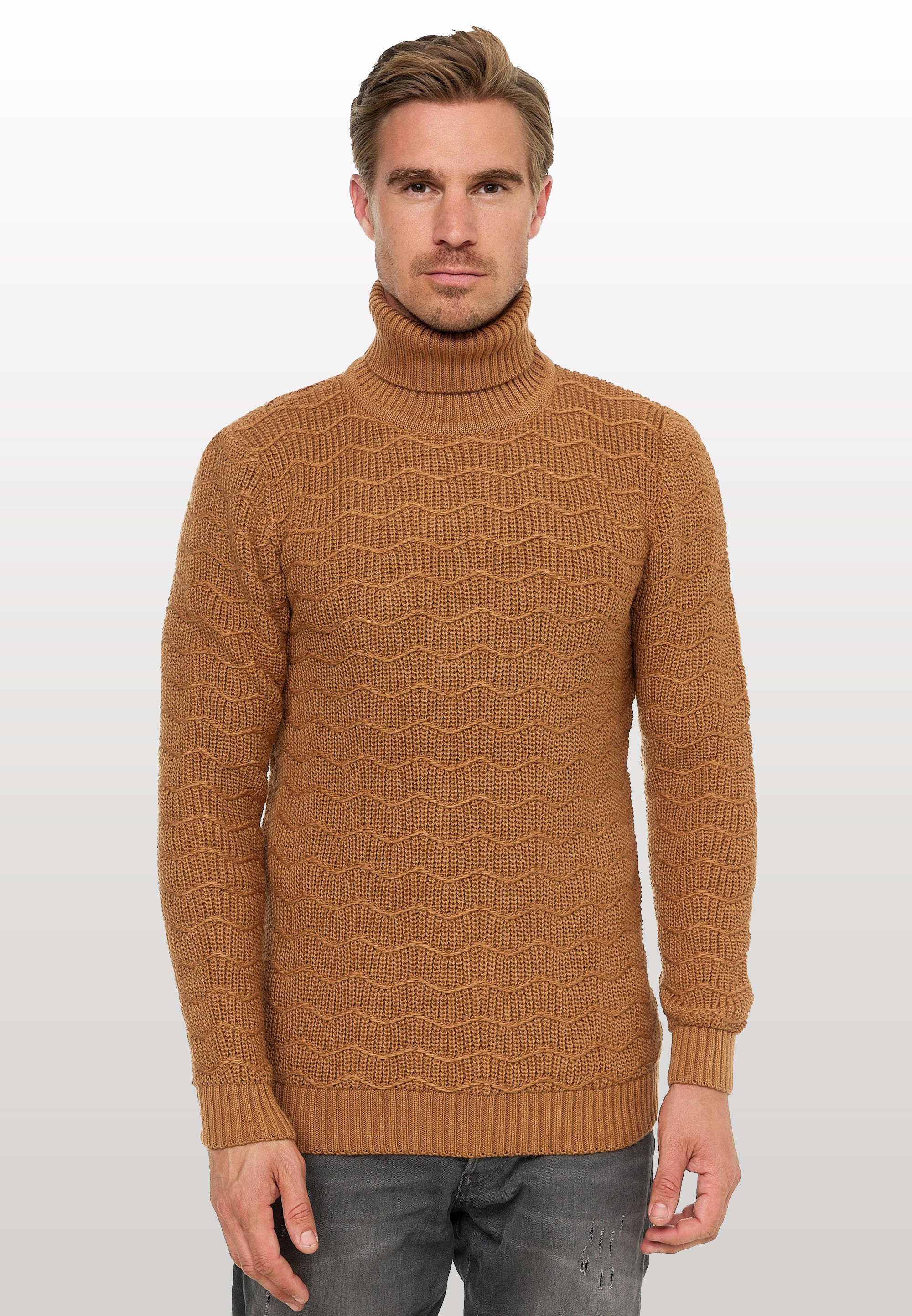 Rusty Neal Rollkragenpullover, im angesagten Design