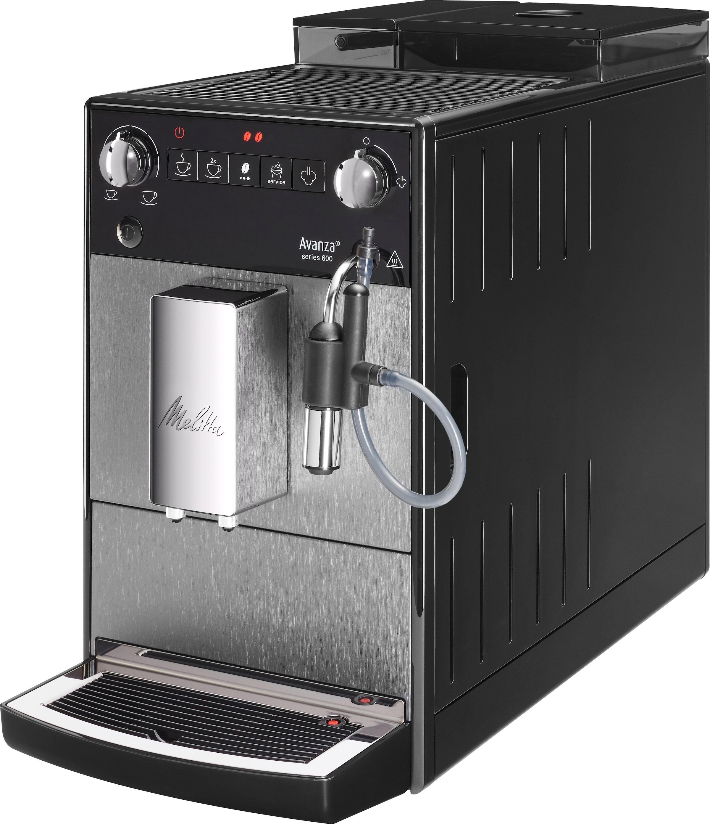 Melitta Kaffeevollautomat »Avanza® F270-100 Mystic Titan«, Kompakt, aber XL Wassertank & XL Bohnenbehälter, Milchschaum-System