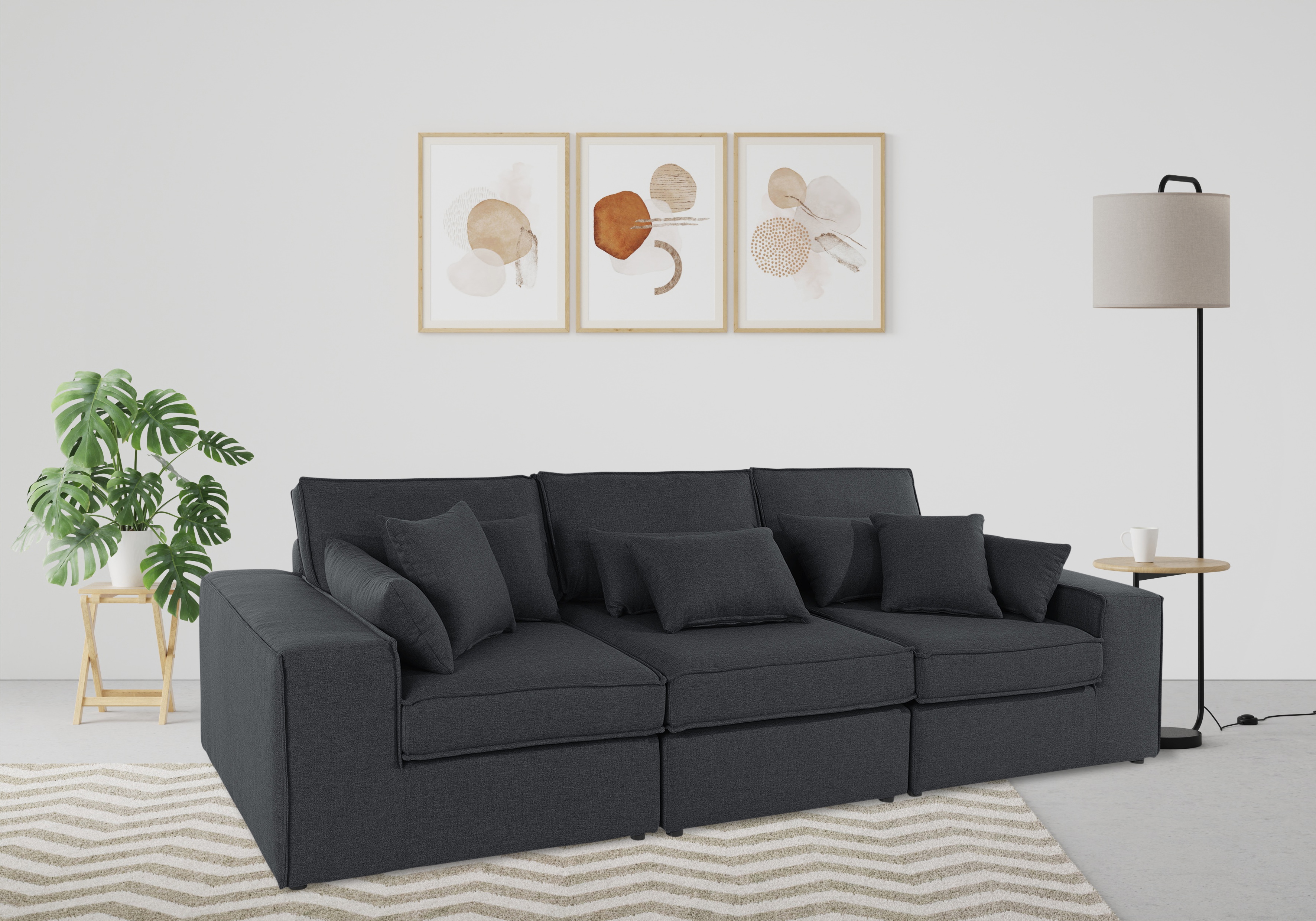 OTTO home 3-Sitzer "Florid" 3 Teile, bestehend aus Modulen, viele Bezugsqualitäten, auch in Cord