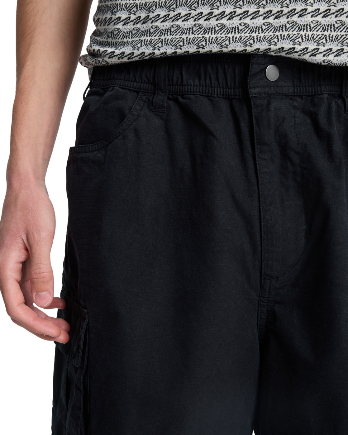 Cargoshorts QUIKSILVER "Freefall Cargo", Herren, Gr. XS, schwarz, Obermaterial: 100% Walkfrottier;, Hosen 3