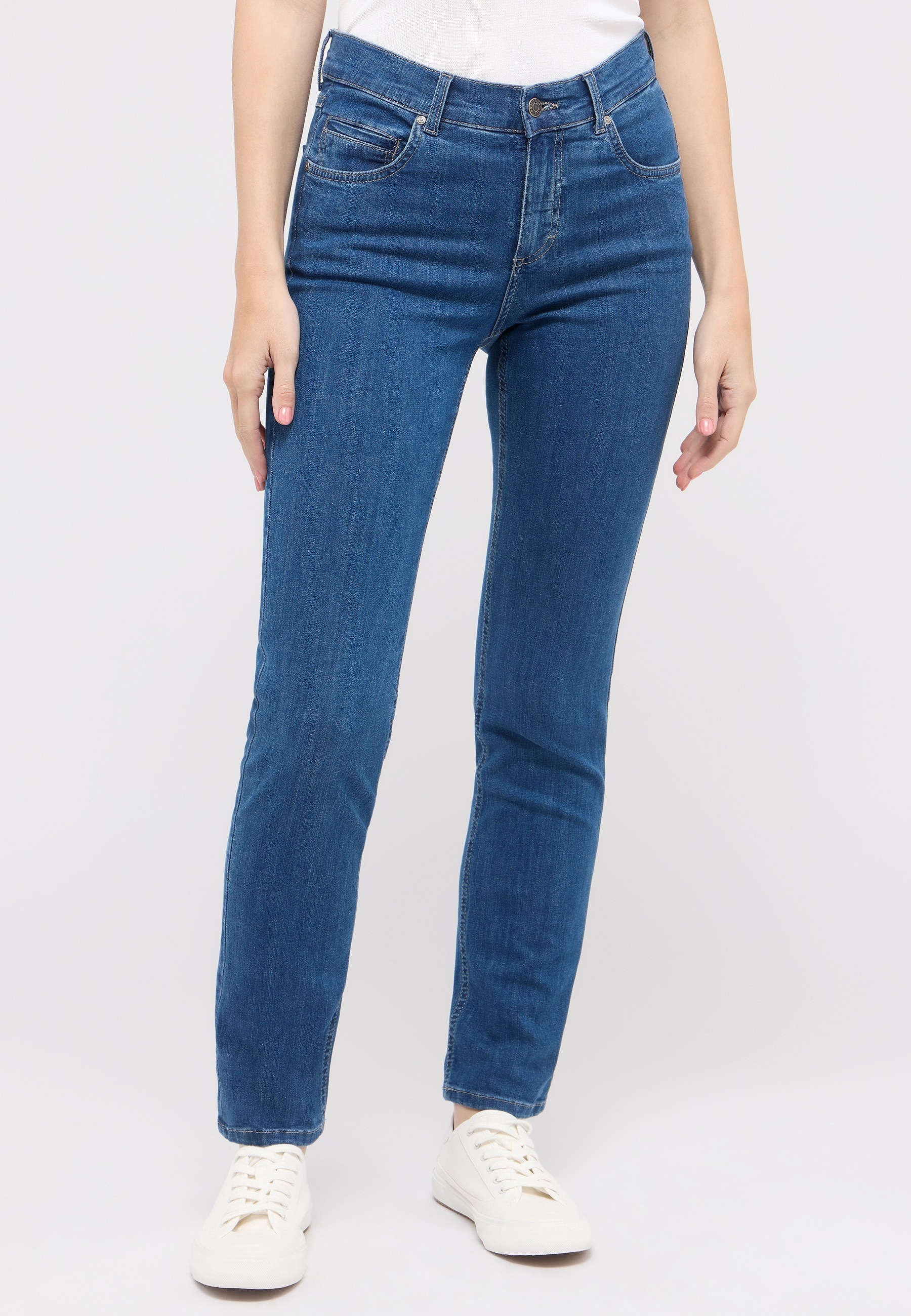 ANGELS Straight-Jeans "CICI" Straight-Schnitt, Slim fit Passform, aus Baumw günstig online kaufen