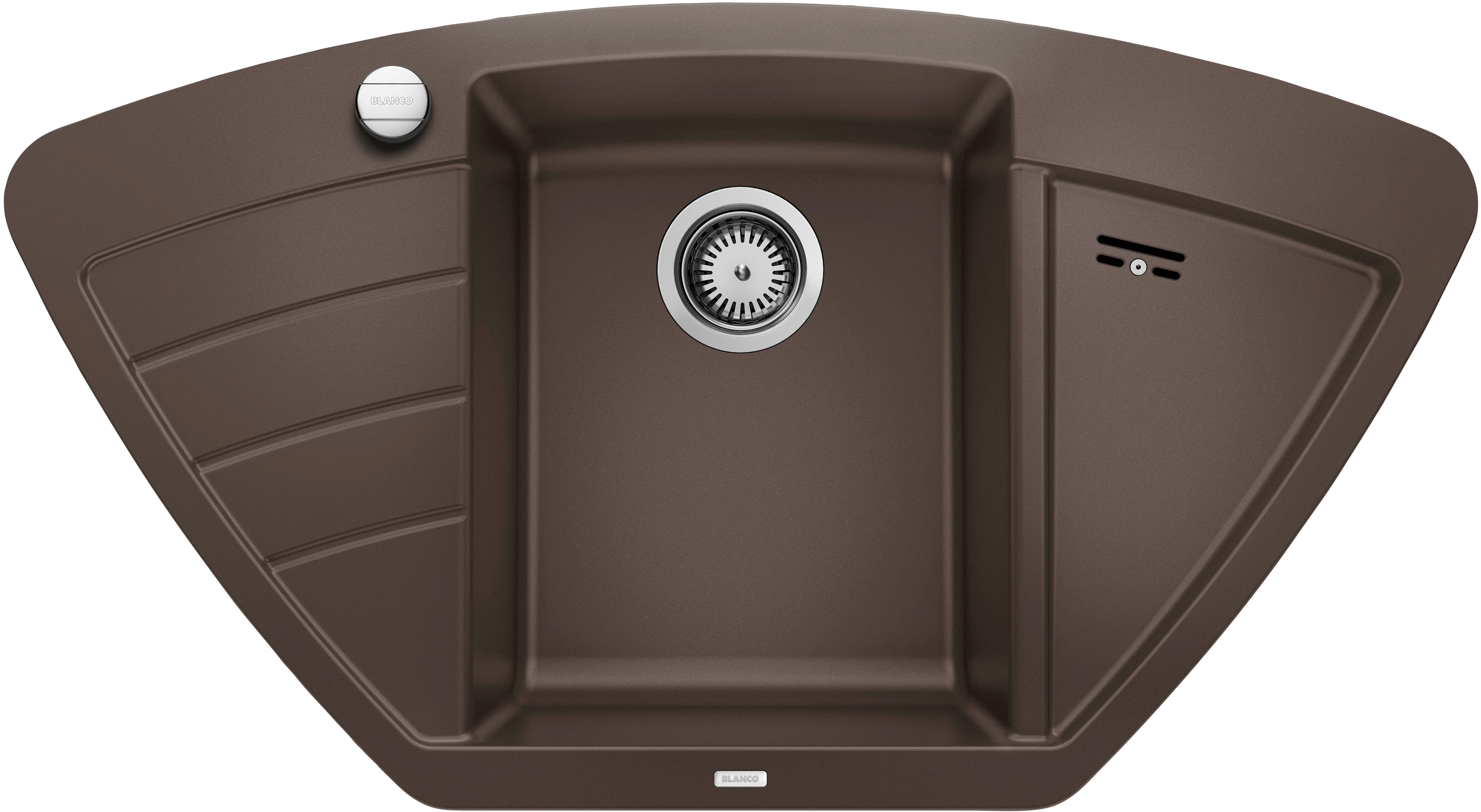 BLANCO Granitspüle "ZIA 9 E", beidseitig, braun, Küchenspülen, erhältlich in mehreren Farben