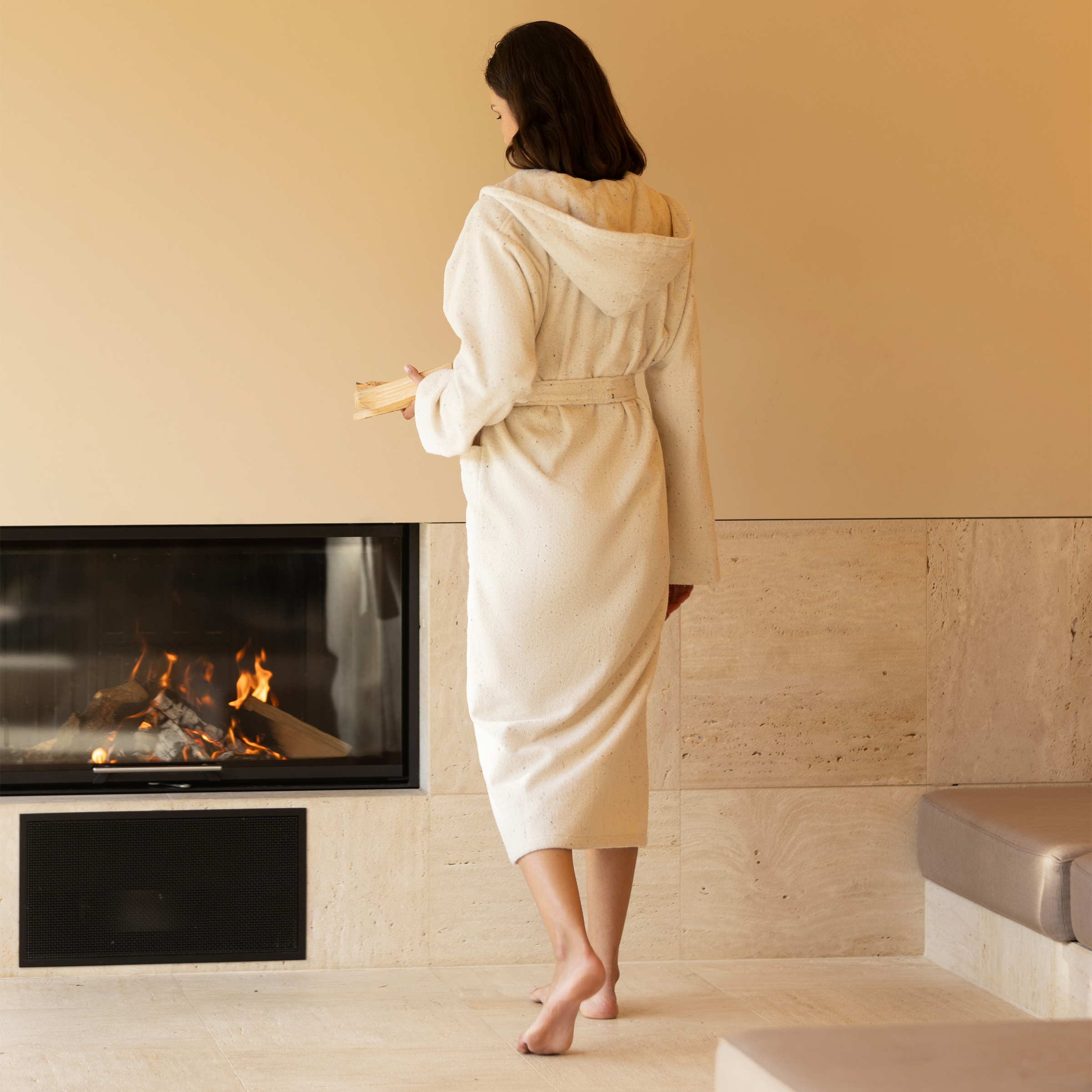 Möve Unisex-Bademantel »Calm Essence« 1 Stk. tlg., aus 100 % saugfähiger Premium Baumwolle (Airspin)