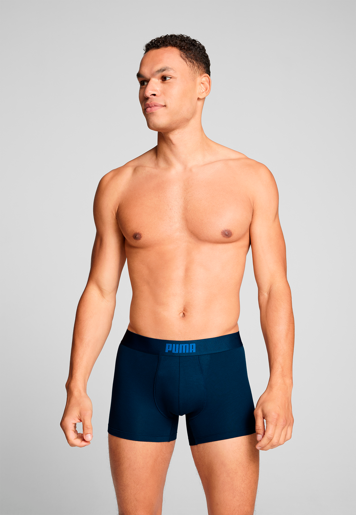 PUMA Boxershorts »PUMA MEN EVERYDAY PLACED LOGO BOXERS 2P« mit Logo Webbund