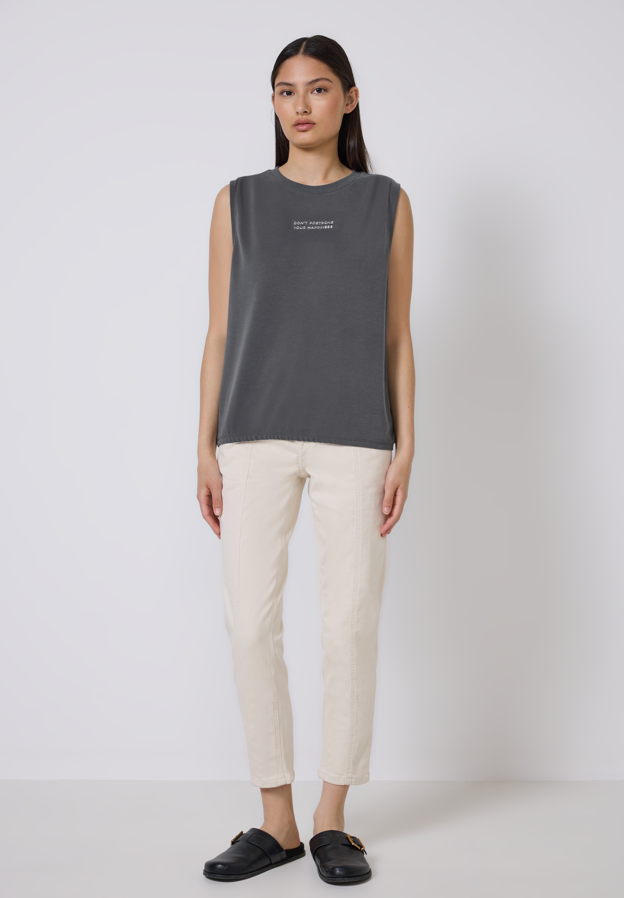 STREET ONE STUDIO T-Shirt, mit Elastiksaum