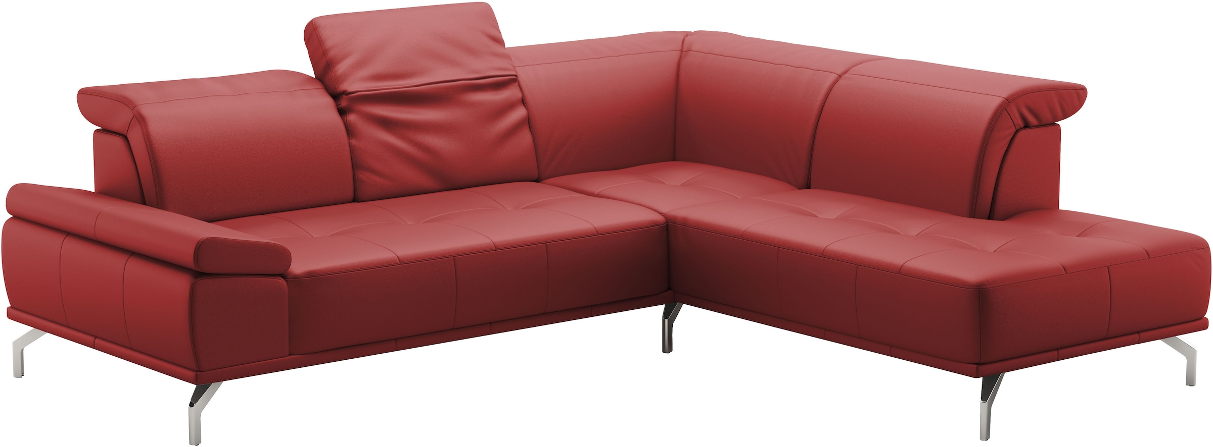 Places of Style Ecksofa »Caluna«, Inkl.Sitztiefenverstellung, wahlweise mit Kopf- und Armteilverstellung