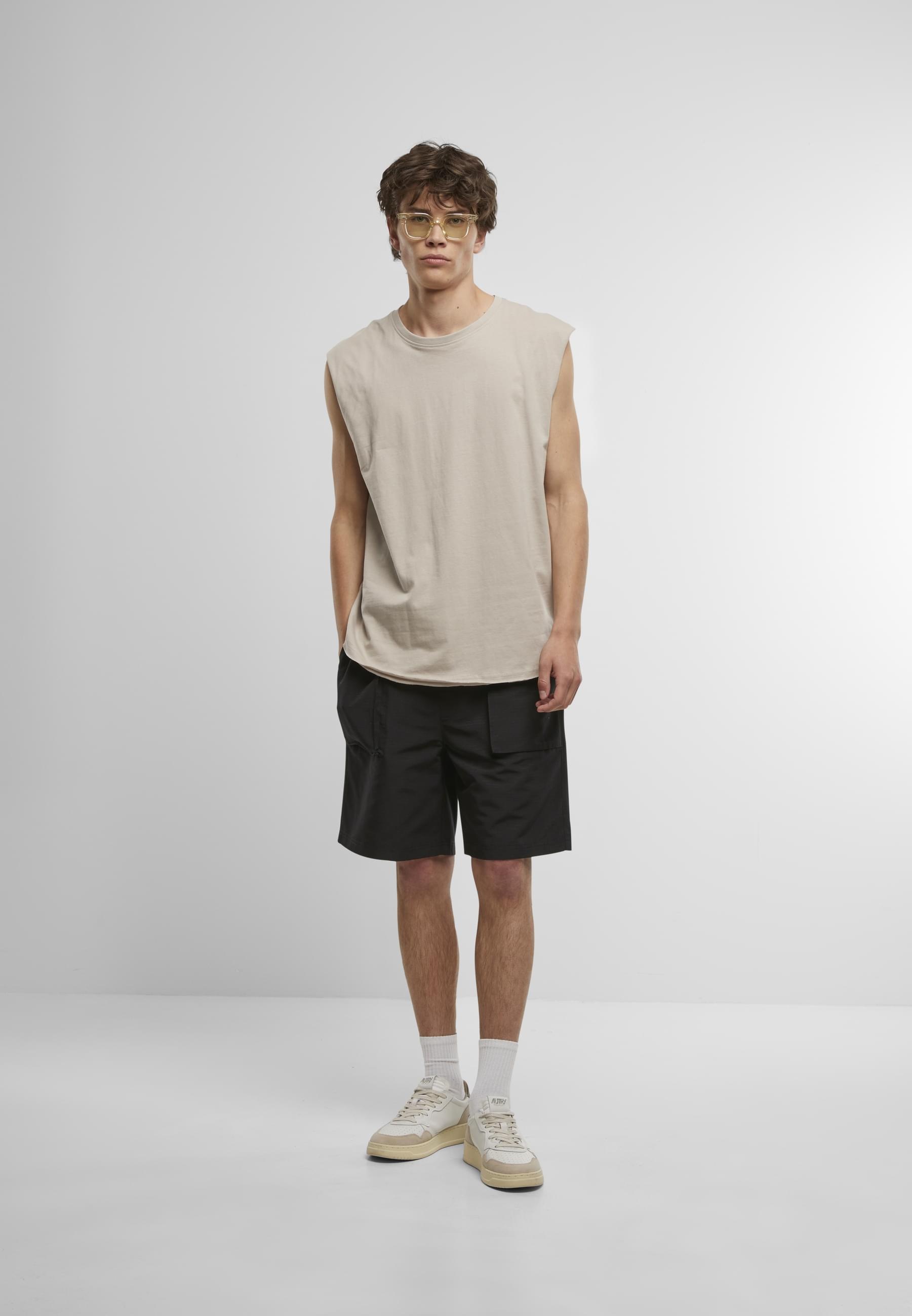 URBAN CLASSICS T-Shirt »Urban Classics Herren Open Edge Sleeveless Tee«, (1 tlg.)