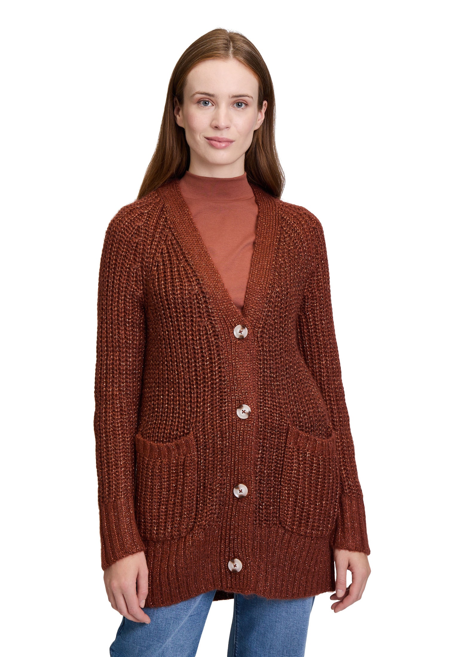 Cartoon Strickjacke "Cartoon Damen Strick-Cardigan mit V-Ausschnitt", Struk günstig online kaufen