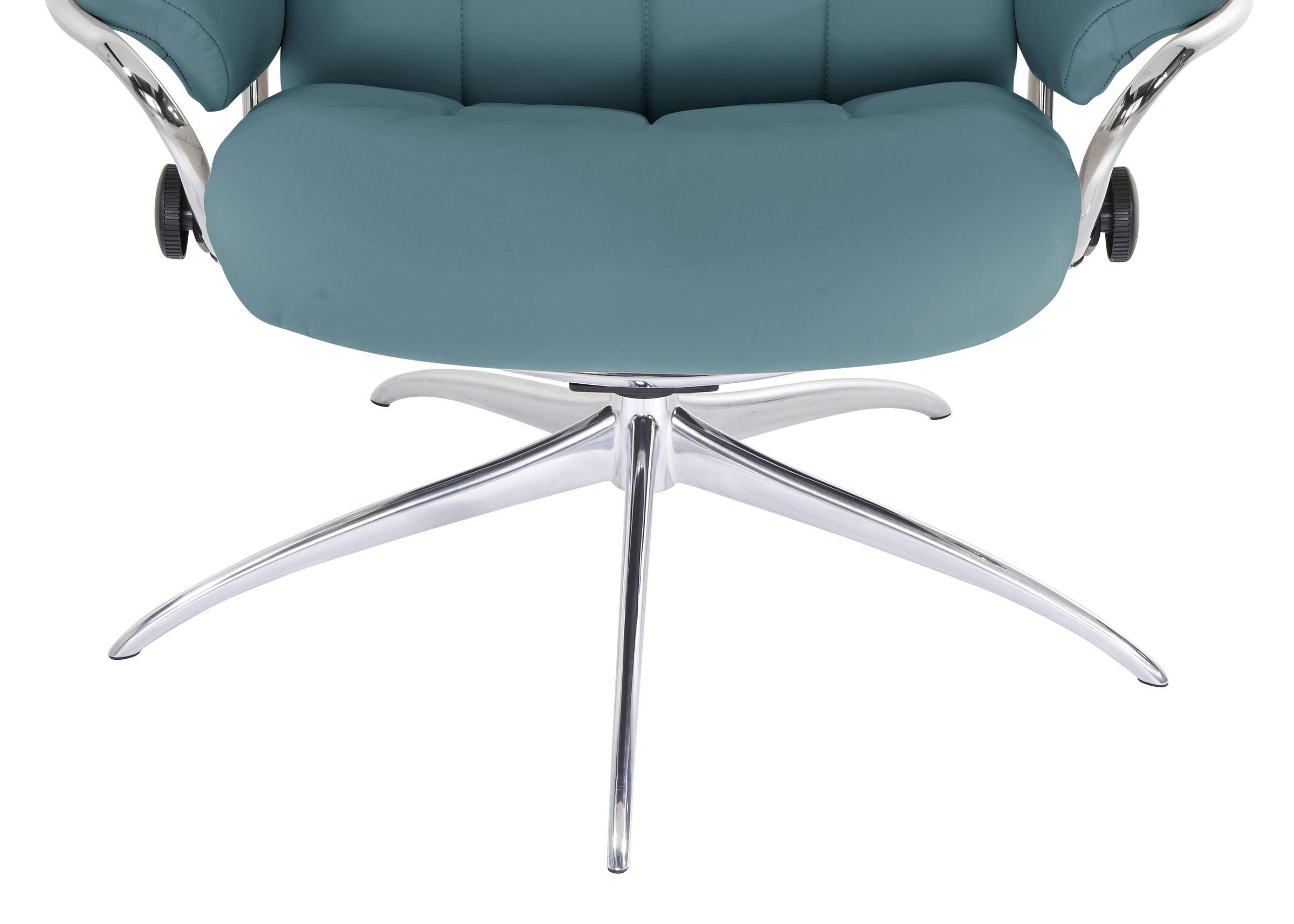 Stressless® Relaxsessel »London«, (Set, Relaxsessel mit Hocker), mit Hocker, High Back, mit Star Base, Gestell Chrom