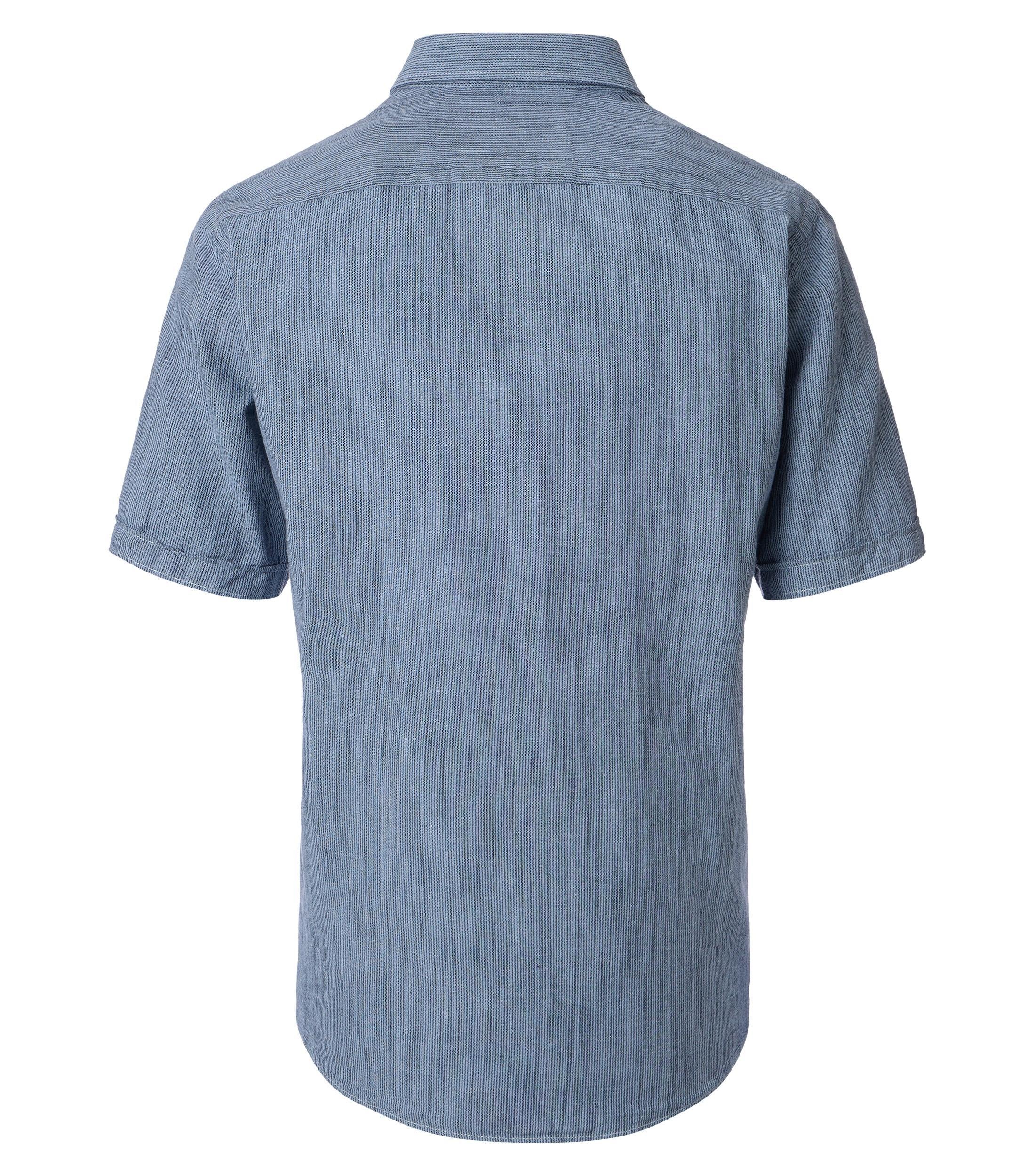 CASAMODA Kurzarmhemd "CASAMODA Leinenhemd Kurzarm gestreift" günstig online kaufen