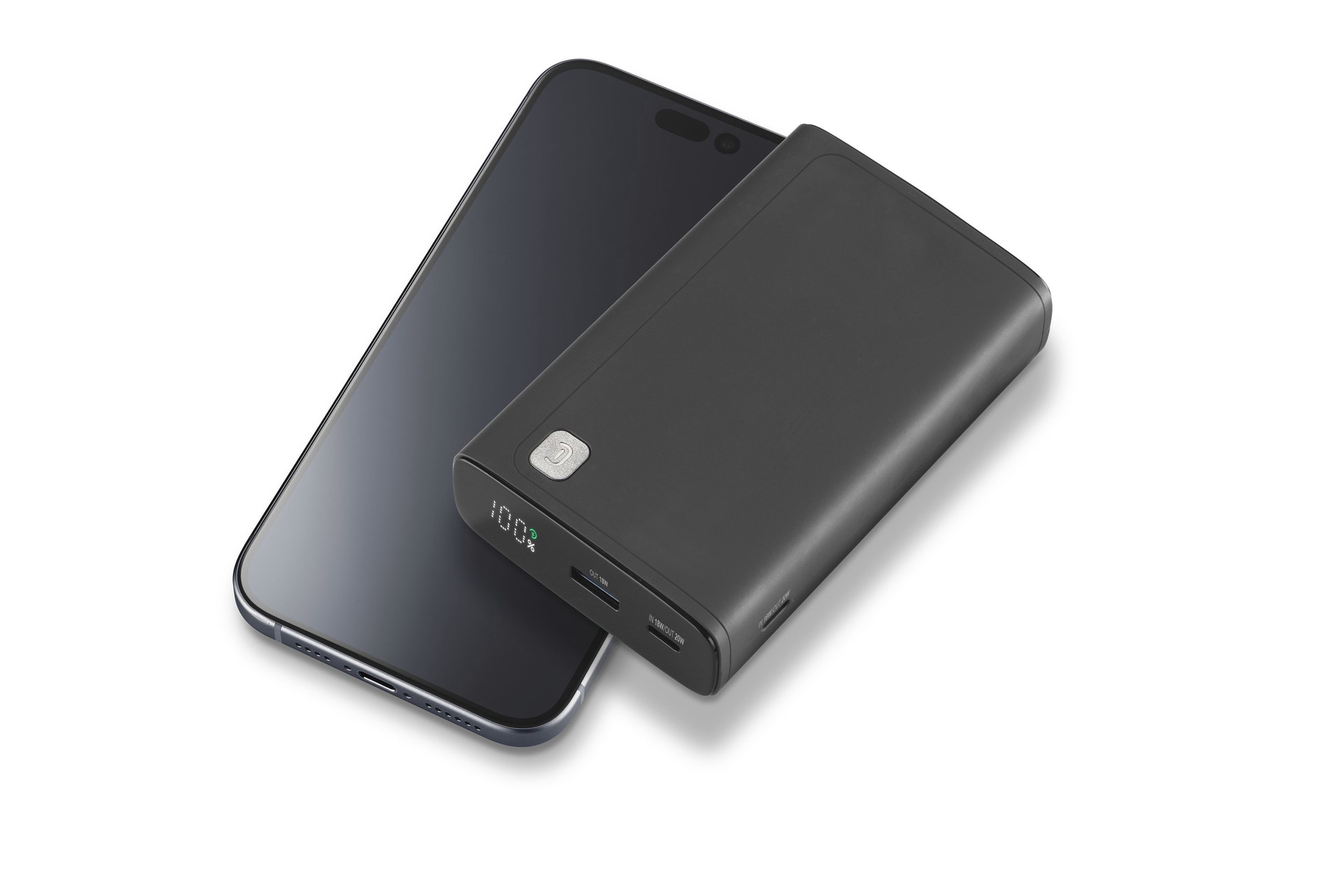 CELLULARLINE Powerbank "Elite 20000 PD Portable Charger", 3,85 V 20.000mAh, schwarz, Akkumulatoren
