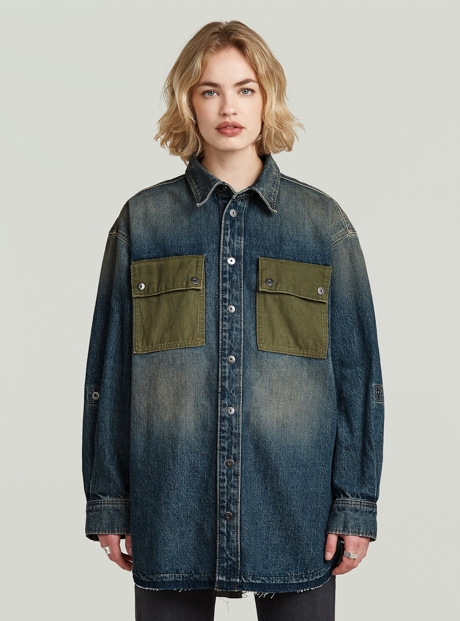 G-STAR Langarmshirt "Panel Hemd"