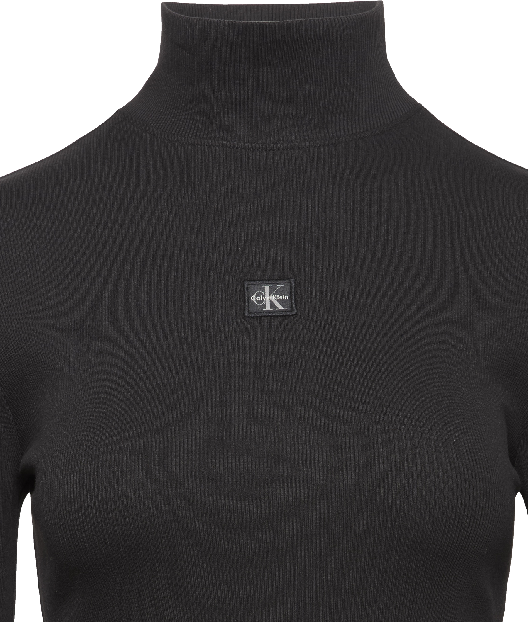 Calvin Klein Jeans Minikleid Ohne Tasche Figurbetonte Passform mit Stehkragen