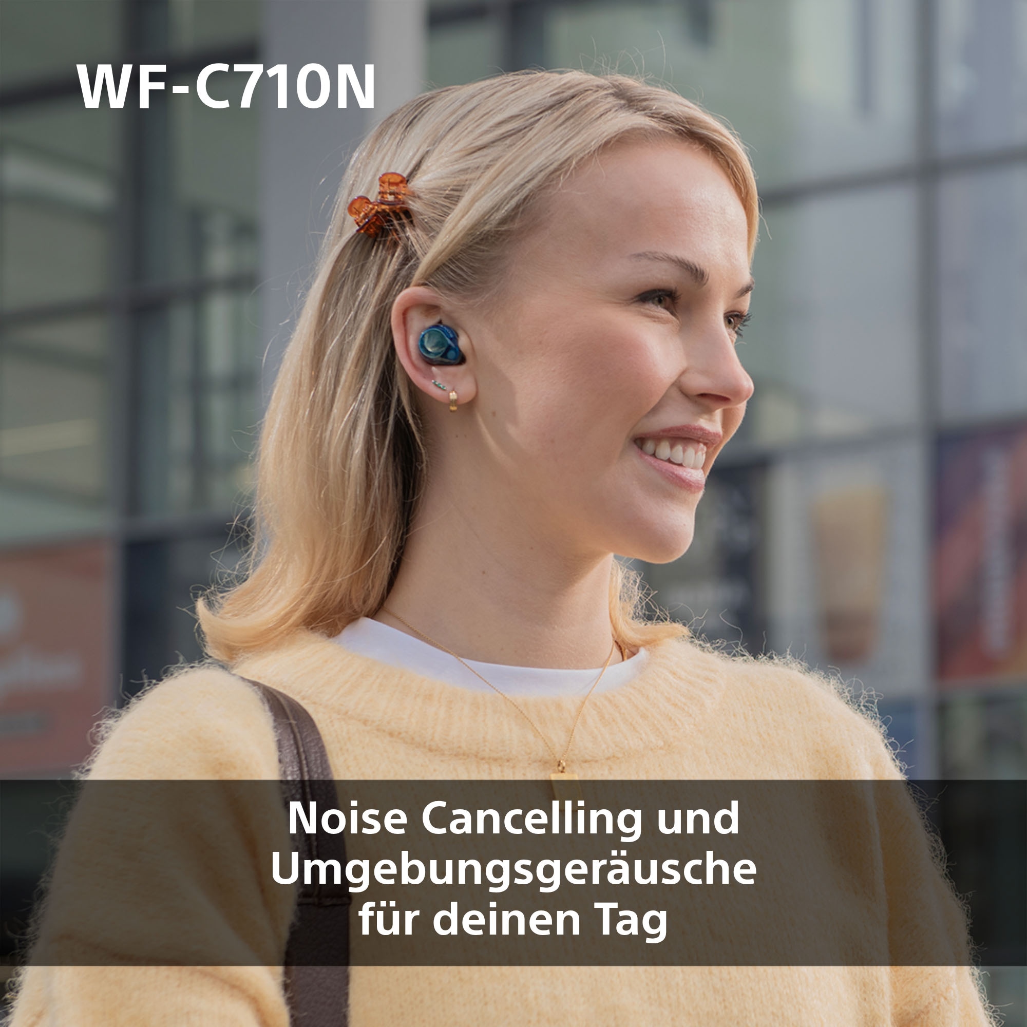 Sony In-Ear-Kopfhörer »WF-C710N«, Bluetooth-A2DP Bluetooth-AVRCP Bluetooth (Audio Video Remote Control Profile)-HFP-HSP, Active Noise Cancelling (ANC)-Freisprechfunktion-Multi-Point-Verbindung-Rauschunterdrückung-Sprachsteuerung