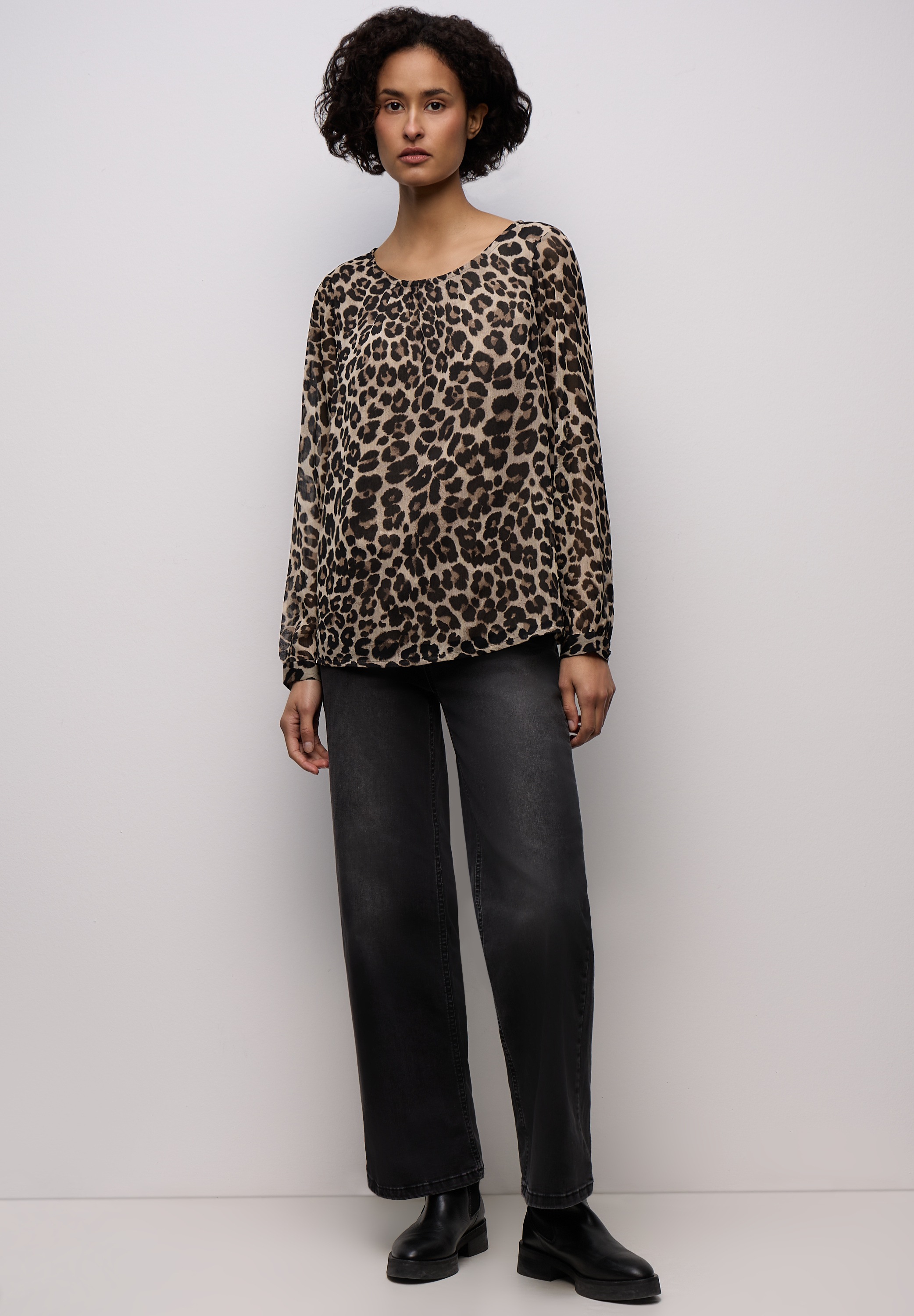 Thumbnail - STREET ONE Langarmbluse mit Leomuster