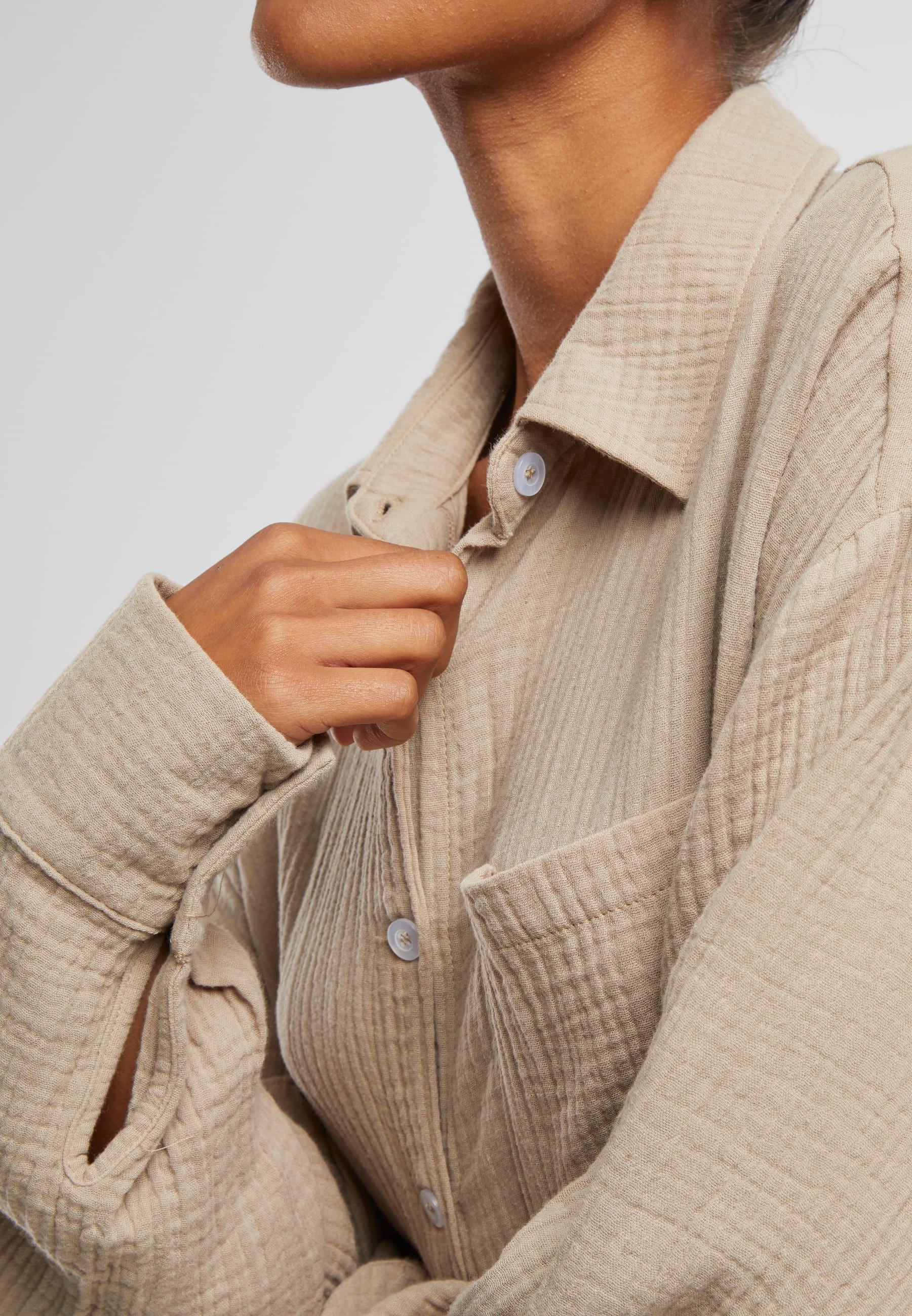 URBAN CLASSICS Klassische Bluse »Urban Classics Ladies Oversized Musselin Blouse«