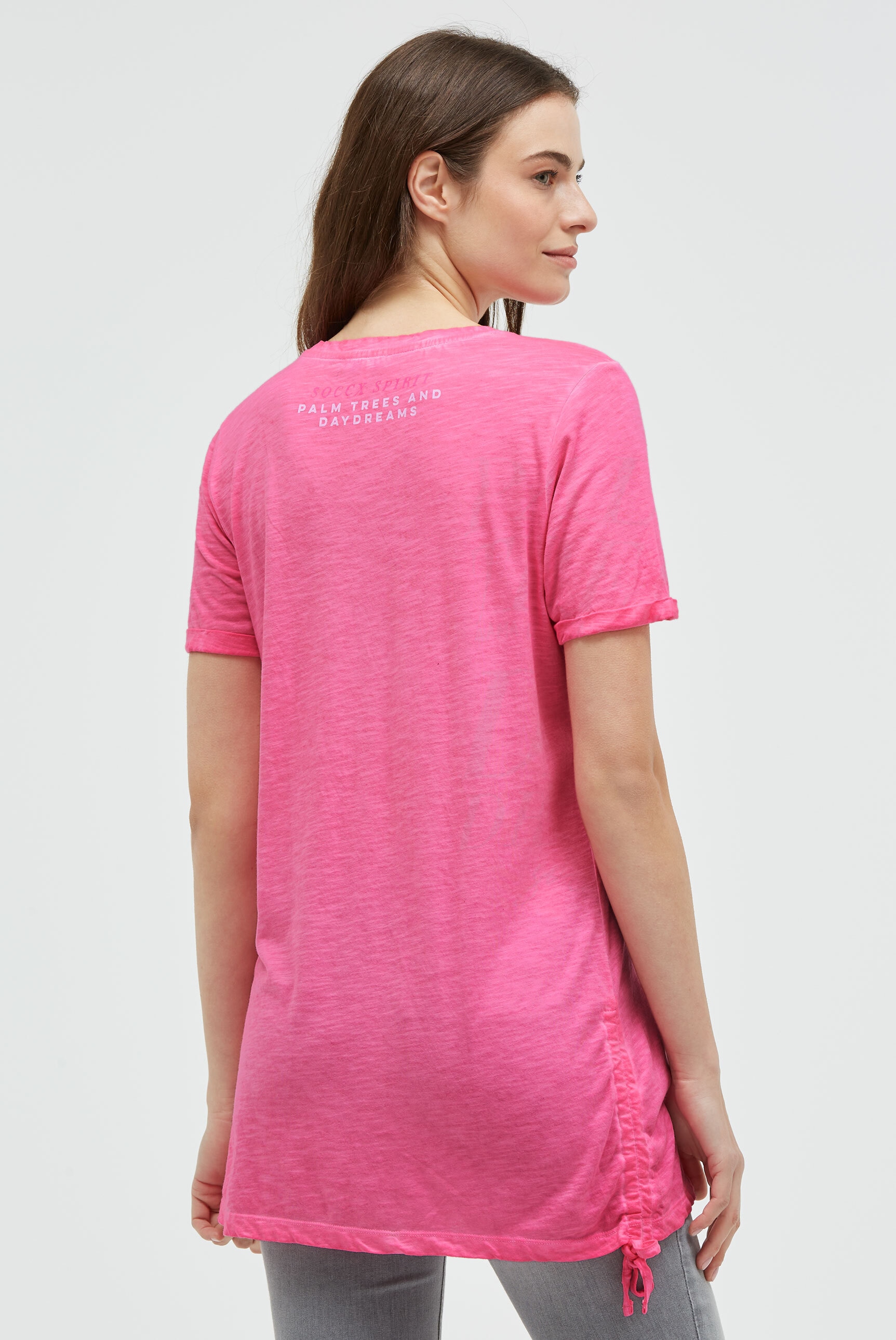 SOCCX V-Shirt aus Baumwolle