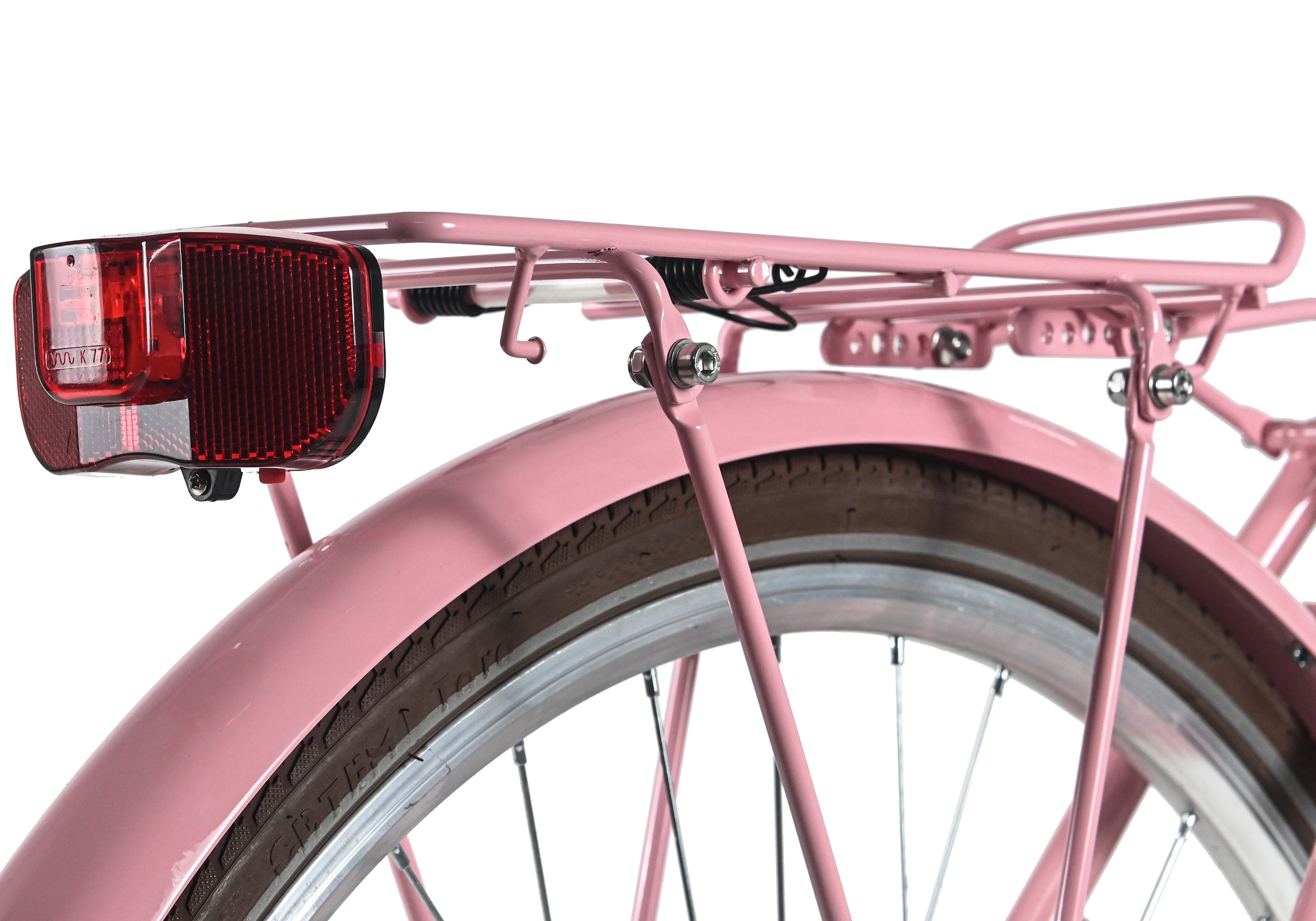 Dacapo Cityrad »Damenrad 28'' Classic Premium Rosa 1 Gang RH 53 cm mit Korb« 1 Gang ohne Schaltung