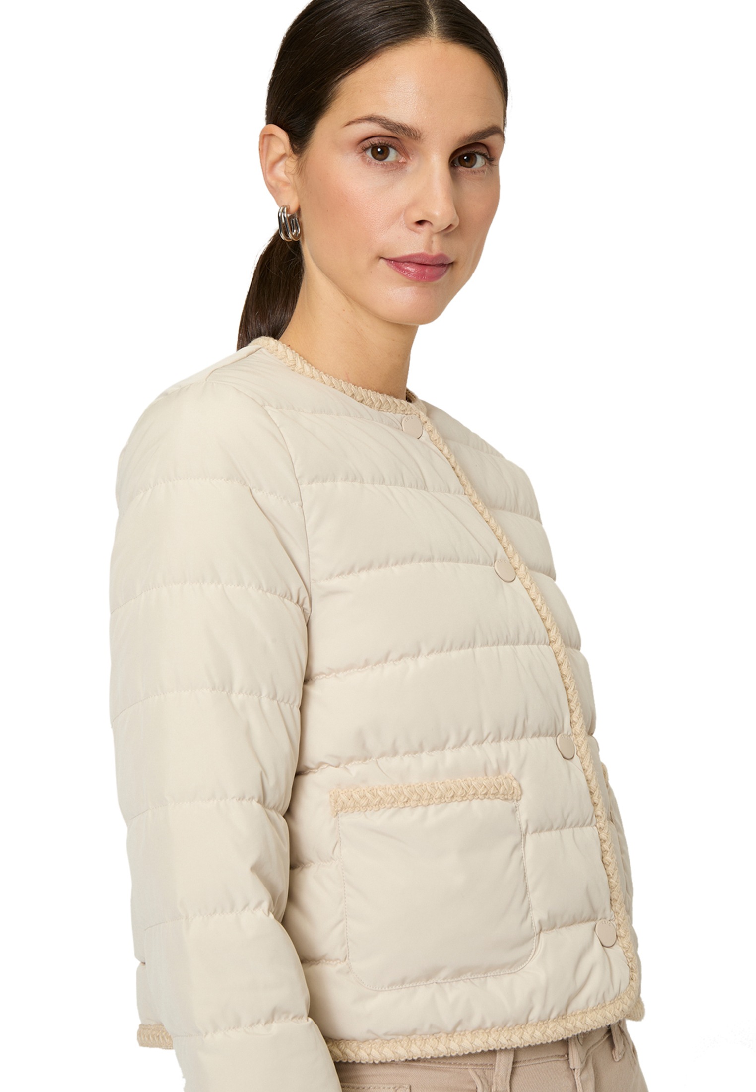 Zero Steppjacke »zero Steppjacke mit Knopfleiste«