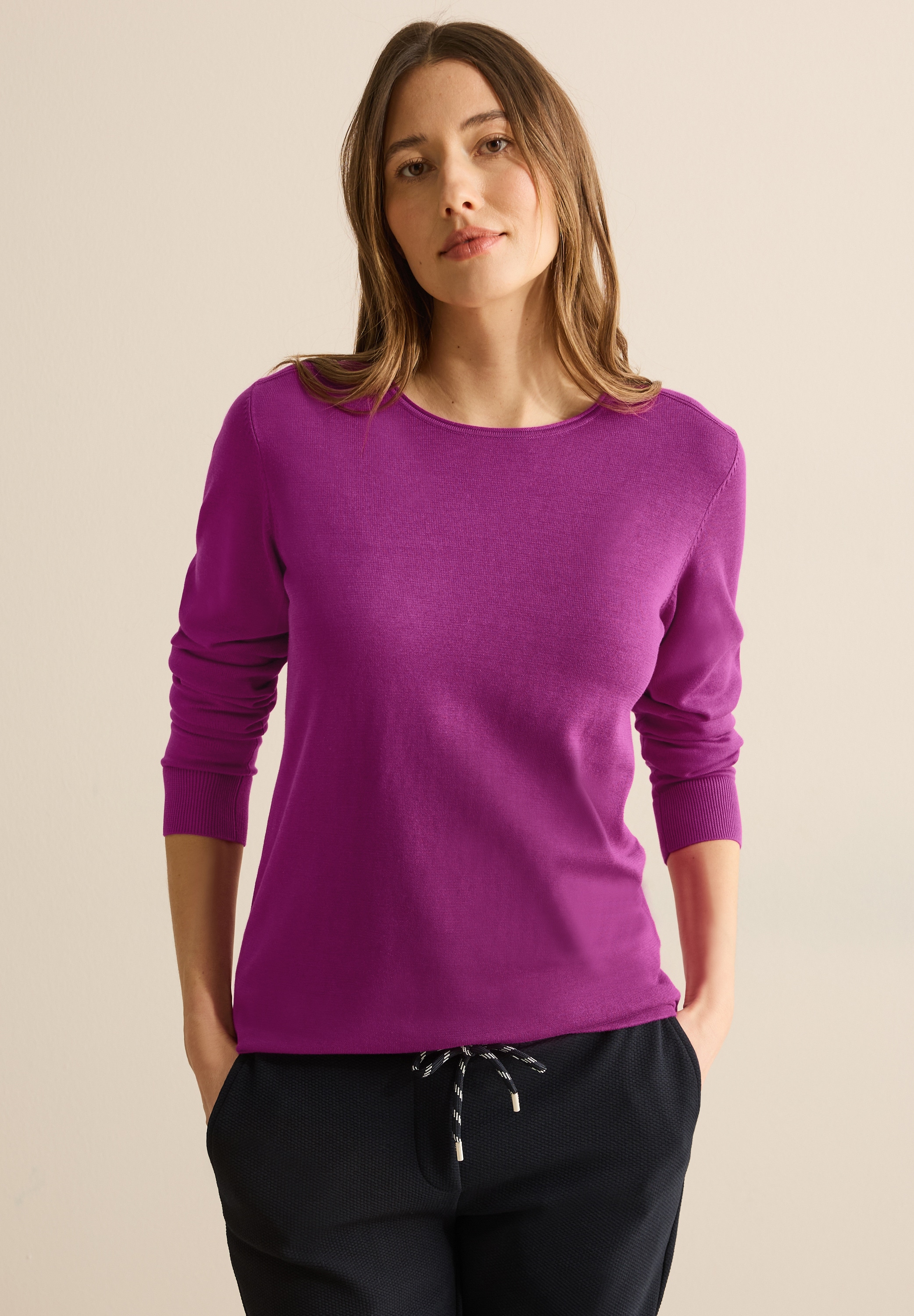 Cecil Strickpullover, im soften Baumwoll-Mix günstig online kaufen