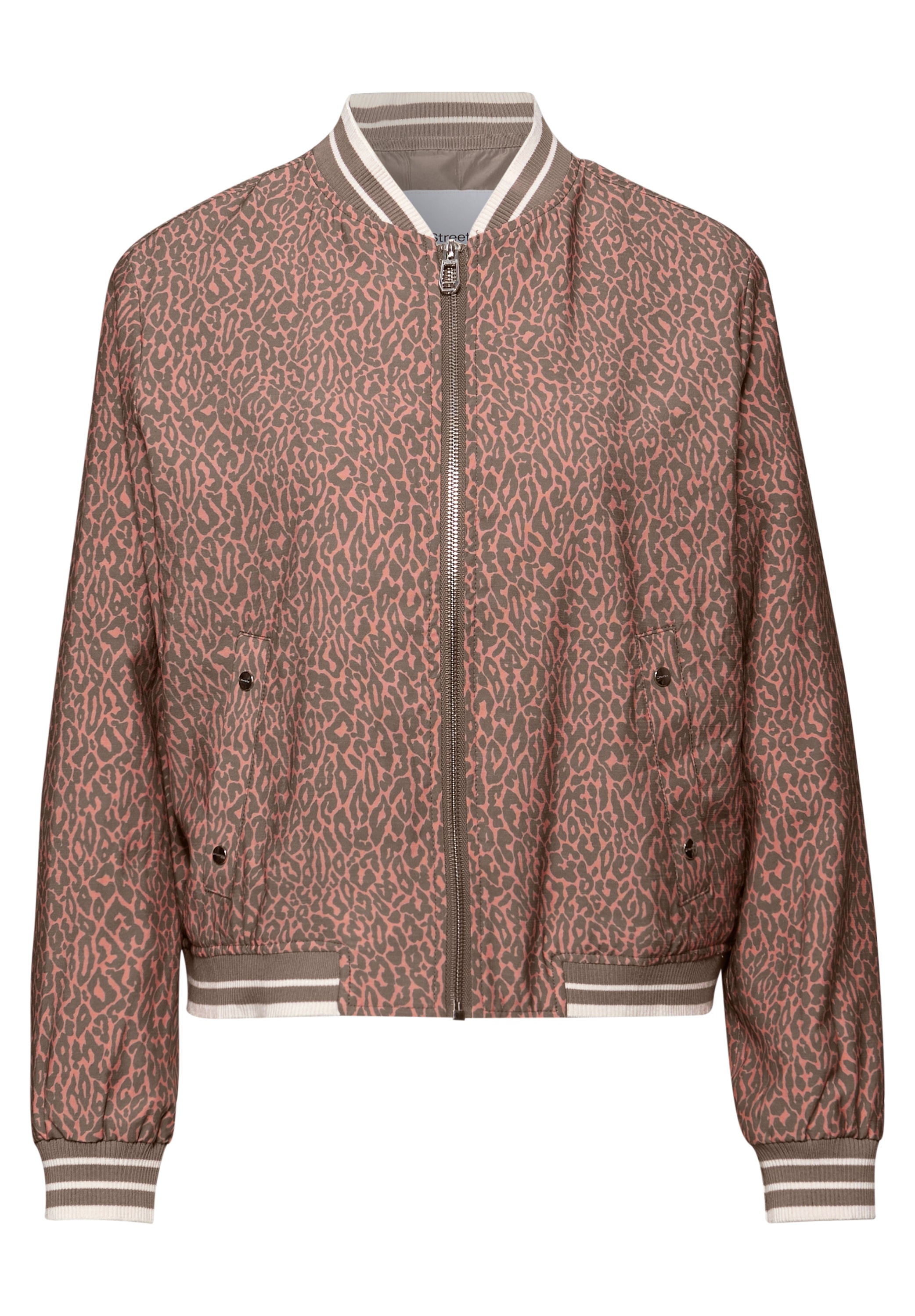 STREET ONE Blouson ohne Kapuze Rundhalsausschnitt