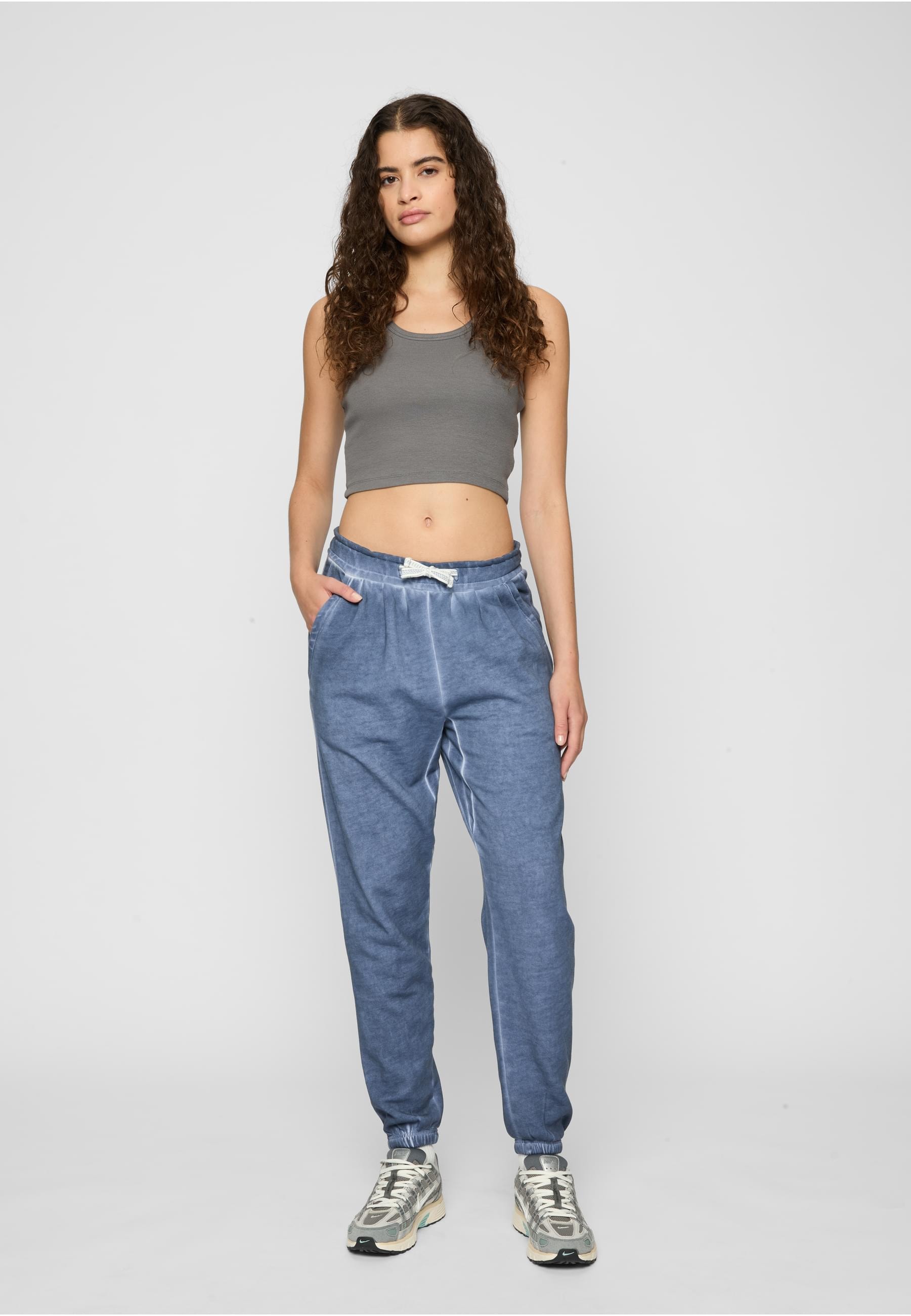 URBAN CLASSICS Stoffhose »Urban Classics Damen Ladies Spray Dye Sweatpant«, (1 tlg.)