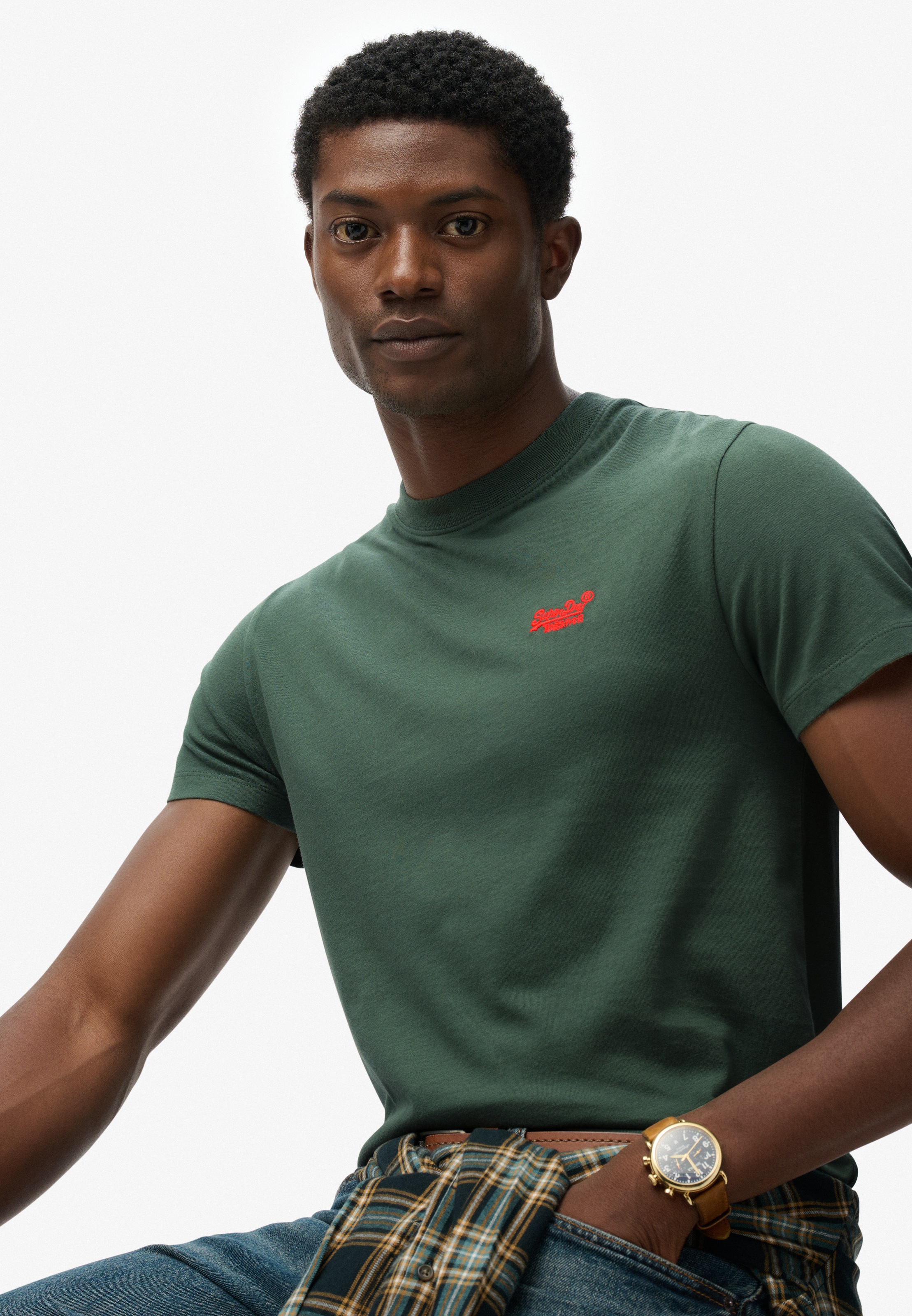 Superdry Rundhalsshirt "ESSENTIAL LOGO EMB TEE" günstig online kaufen