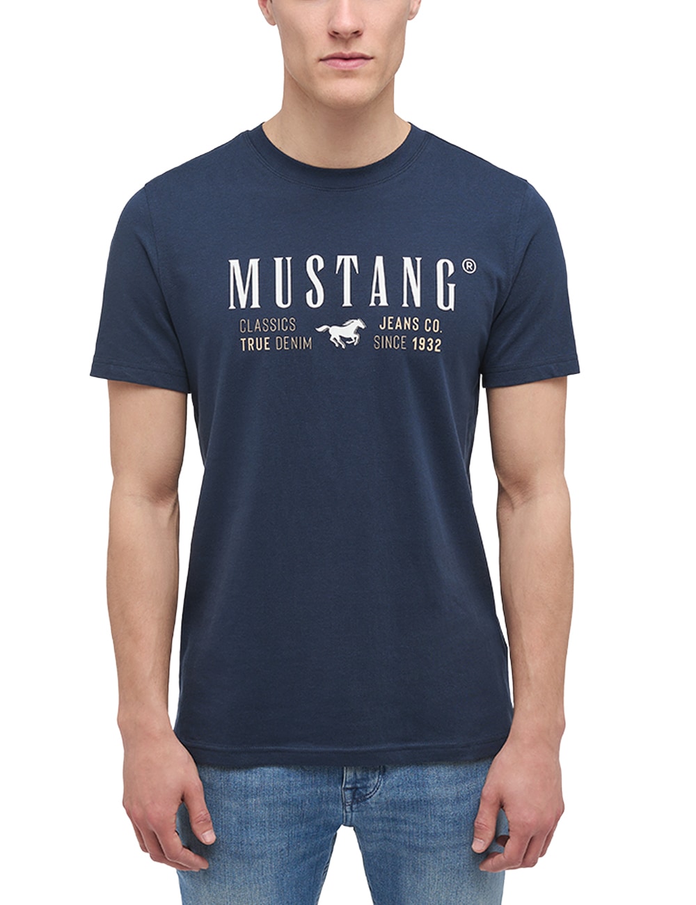 MUSTANG Kurzarmshirt »Print-Shirt« ▷ | BAUR kaufen