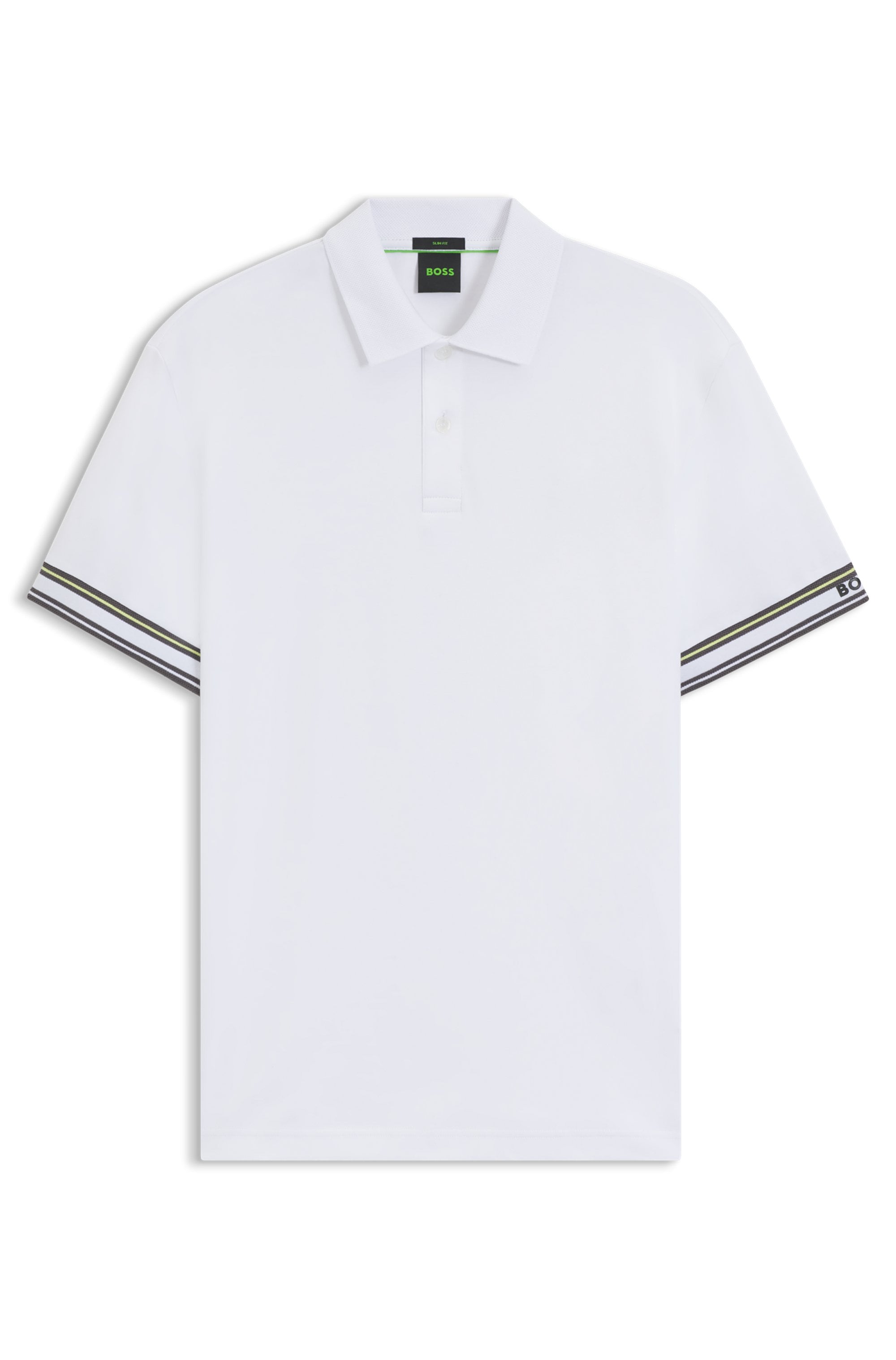 BOSS GREEN Poloshirt »Polo Zone«, mit Piqué-Streifen und einem Logo am Ärmel