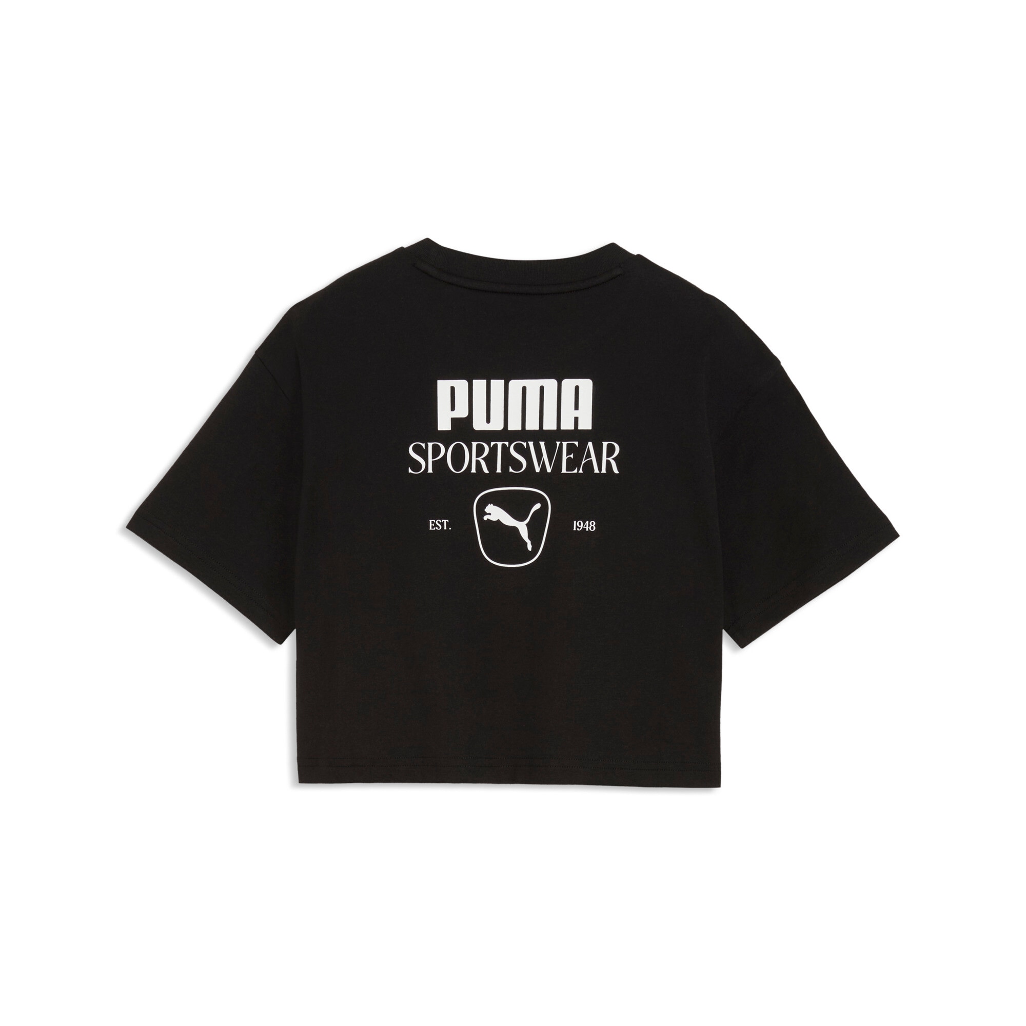 PUMA T-Shirt "CLASS RELAXED SHORT LENGHT GRAPHIC TEE G" für Jugendliche, sportlicher Stil, mit Rundhalsausschnitt