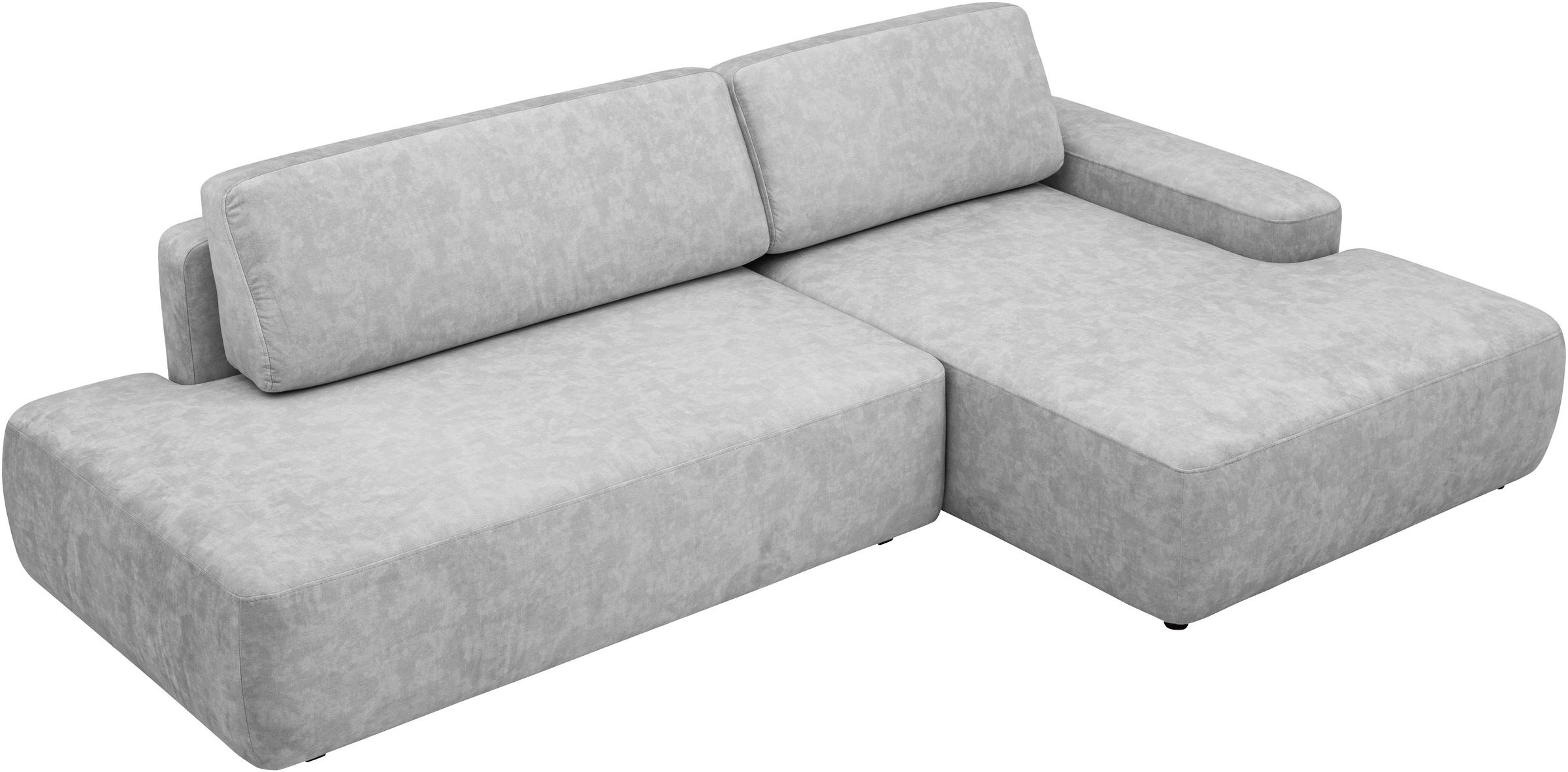 INOSIGN Ecksofa »TORGE, Schlafsofa Cord, Samtvelours u. Strukur fein, Couch in L-Form«, Schlaffunktion und Bettkasten, Liegefläche: 210x125 cm, neues Design