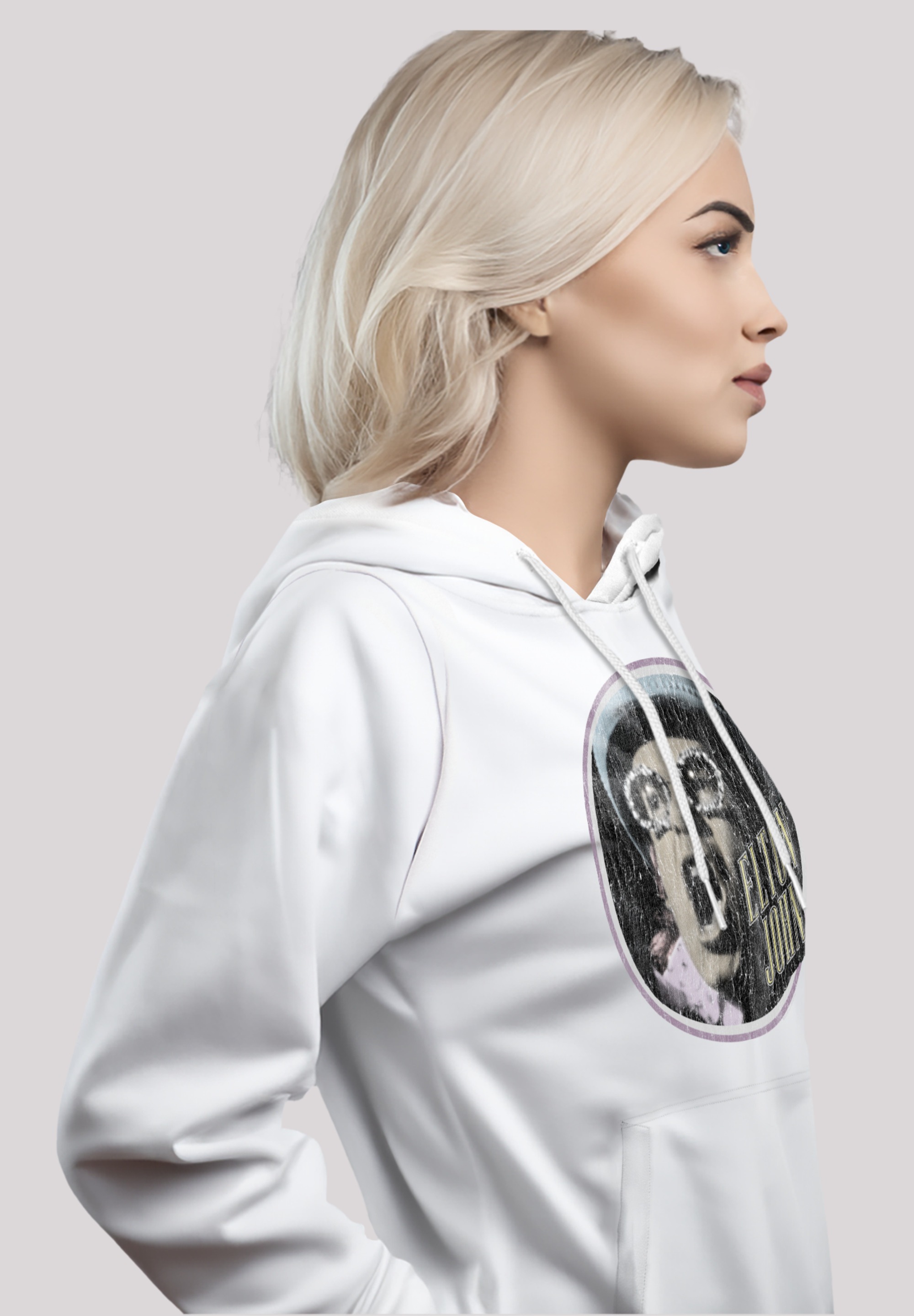 F4NT4STIC Kapuzenpullover »Elton John Vintage Circle«, Premium Qualität