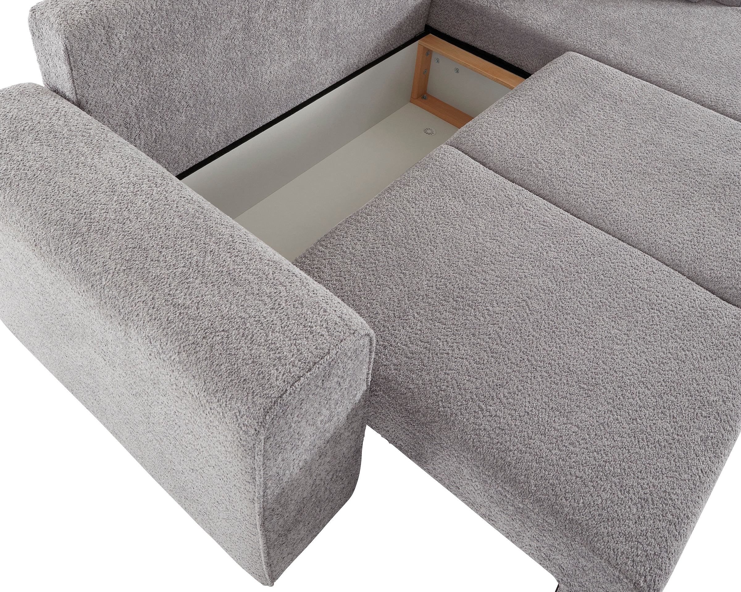 Guido Maria Kretschmer Home&Living Ecksofa »Györ«, L-Form, wahlweise mit Bettfunktion und Bettkasten incl. 2 Zierkissen