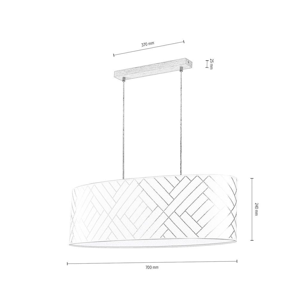 BRITOP LIGHTING Pendelleuchte »PUNTO«, 2 flammig-flammig