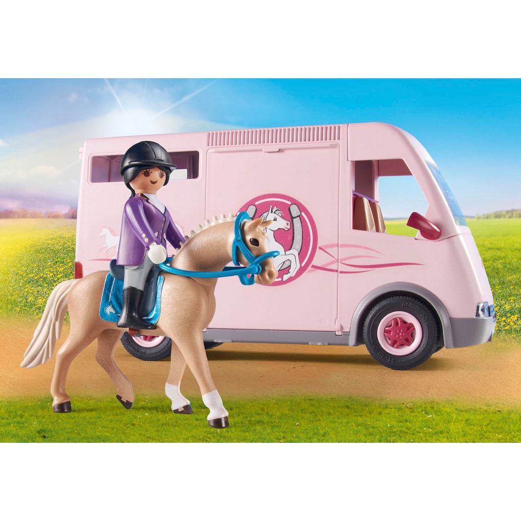 Playmobil® Konstruktions-Spielset »Pferdetransporter (71237), Country«, (47 St.)