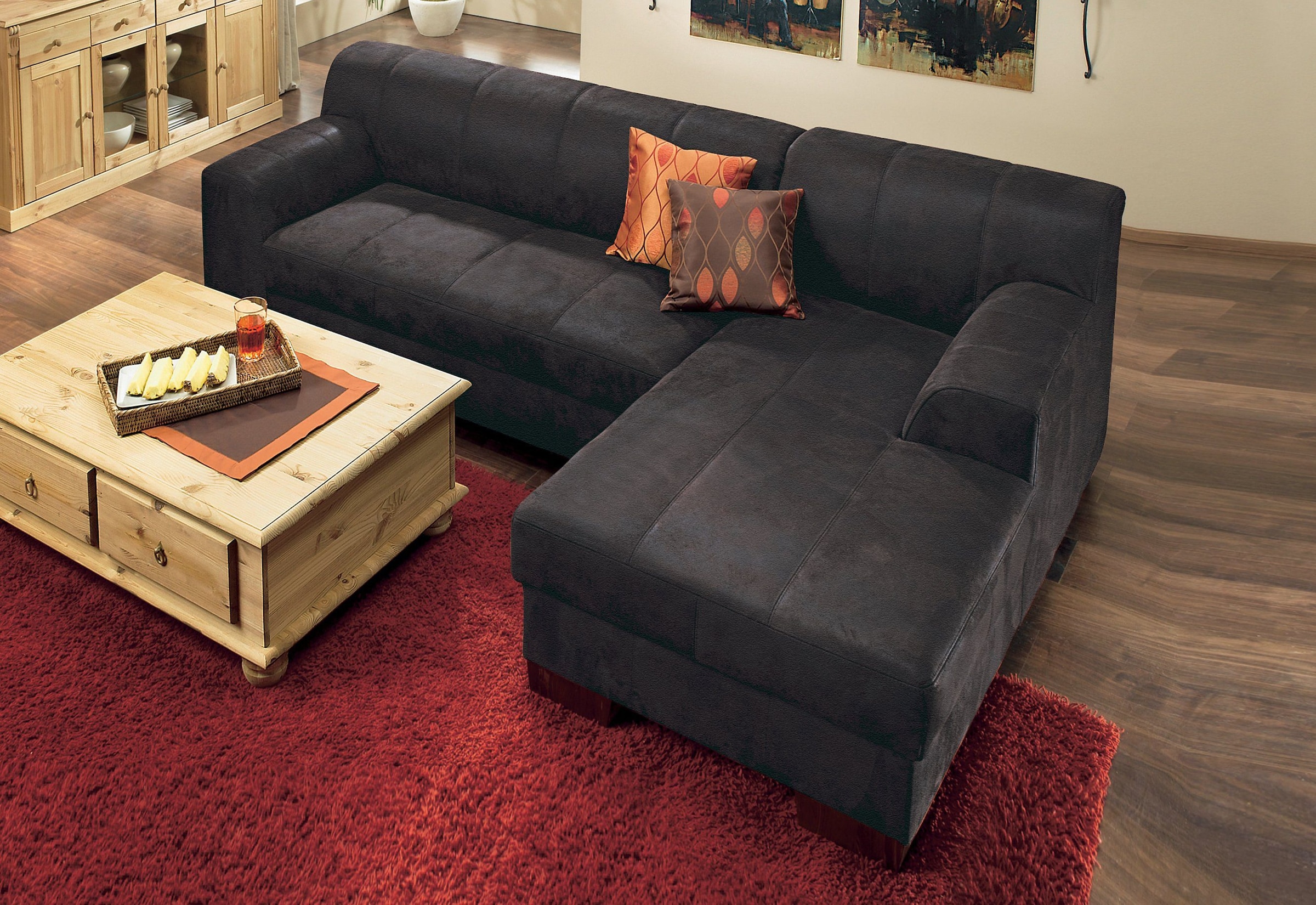 Home affaire Ecksofa "Falk klare Linien, elegant und zeitlos, L-Form", mit günstig online kaufen