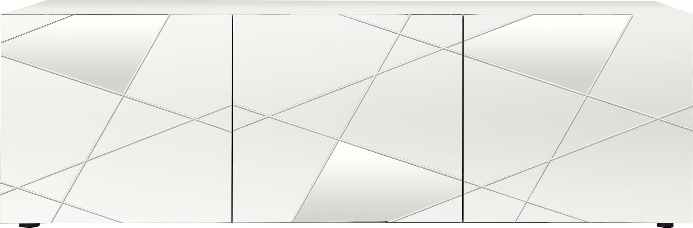 INOSIGN Lowboard »Vittoria«, Breite 181 cm, Front mit Siebdruck und Spiegel