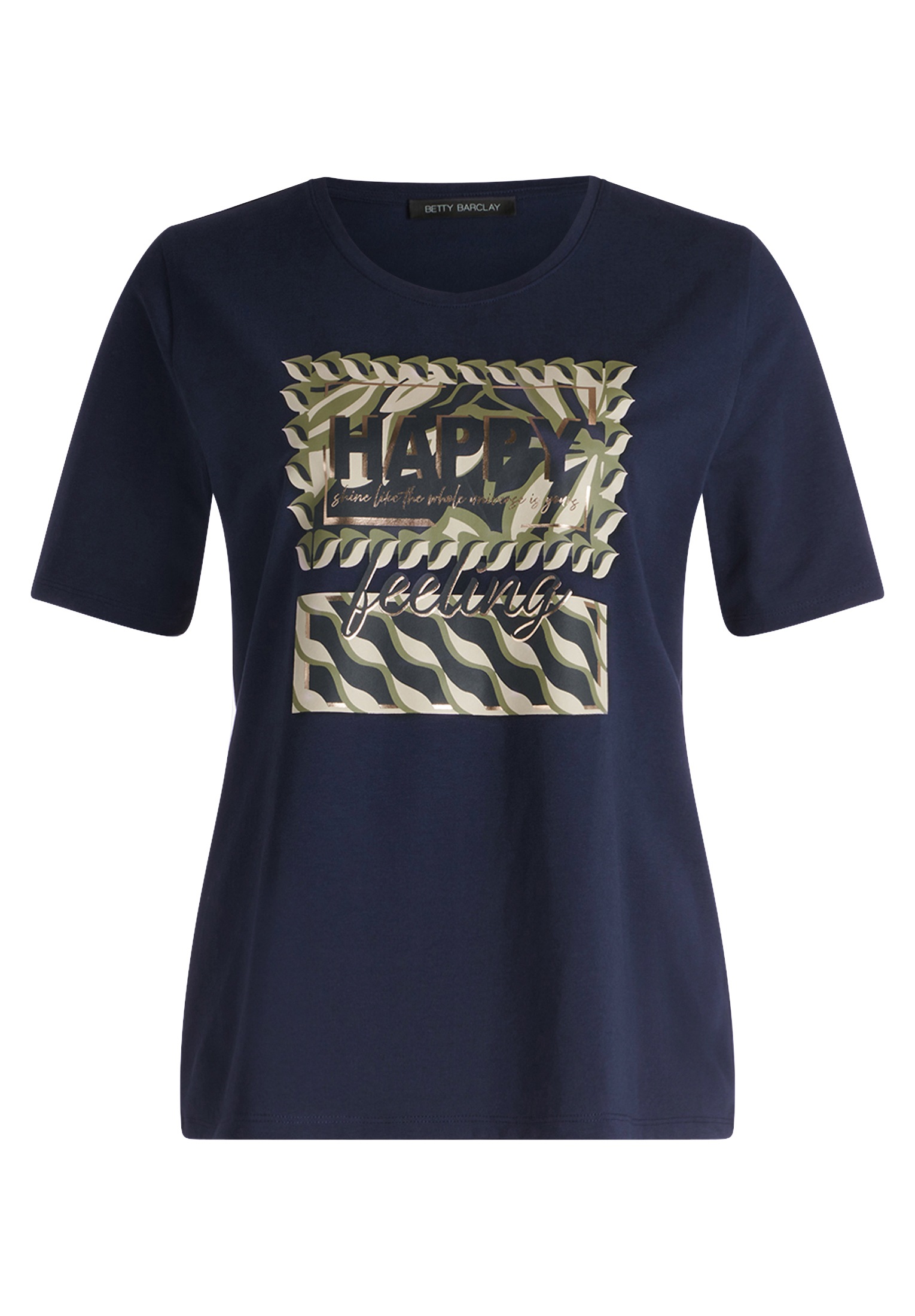 Betty Barclay Kurzarmshirt "Betty Barclay Basic Shirt mit Placement", (1 tl günstig online kaufen