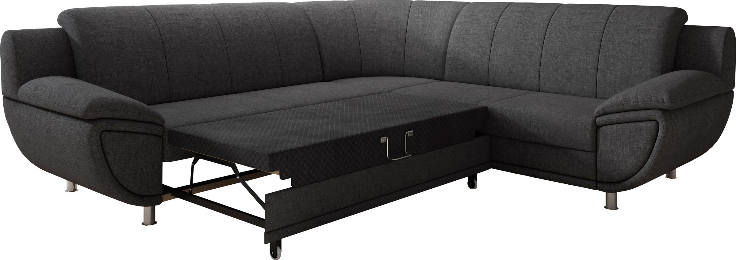 TRENDMANUFAKTUR Ecksofa »Rondo II, L-Form«, wahlweise mit Federkern, wahlweise mit Bettfunktion