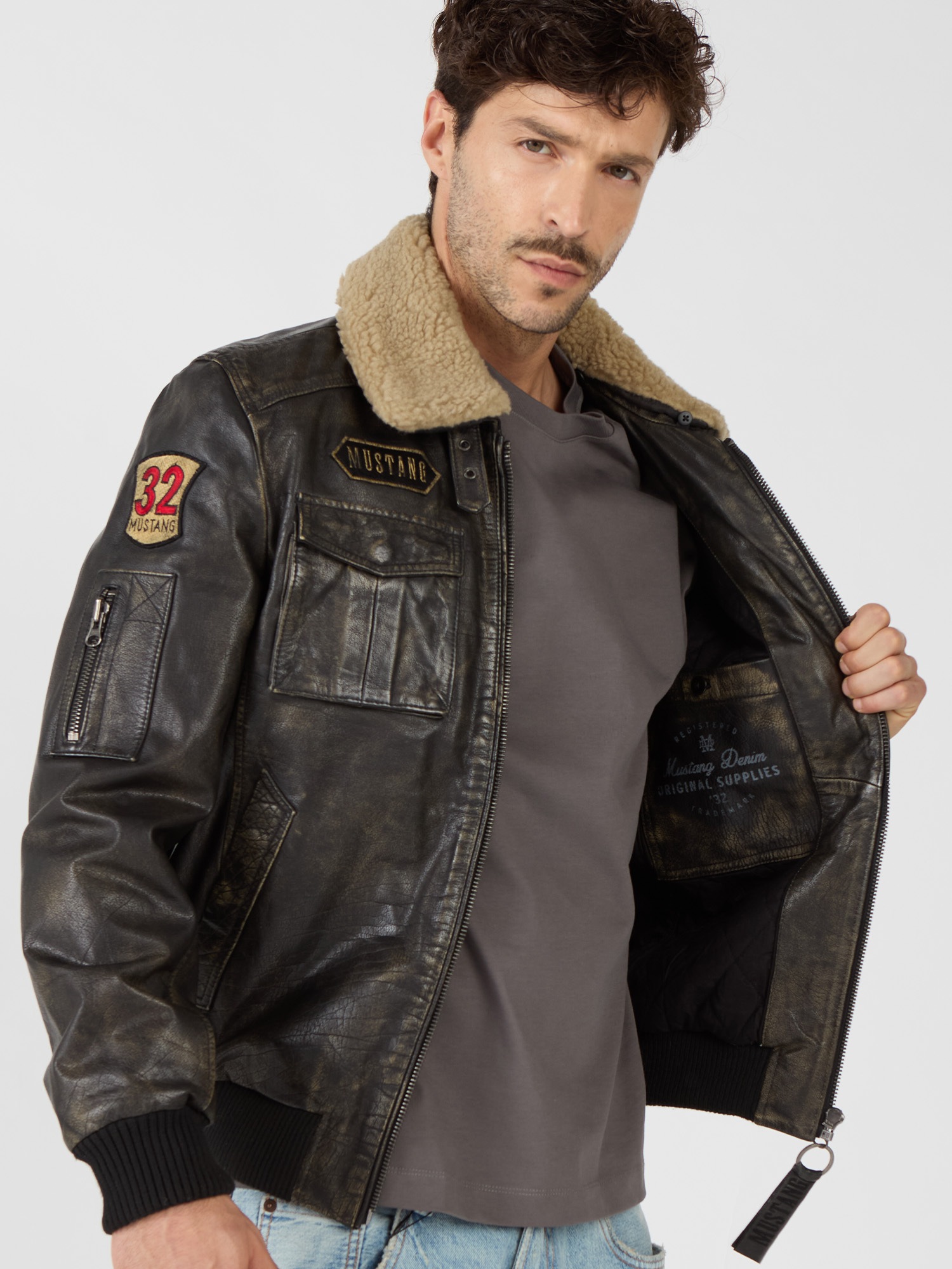 MUSTANG Lederjacke »Karlstad«
