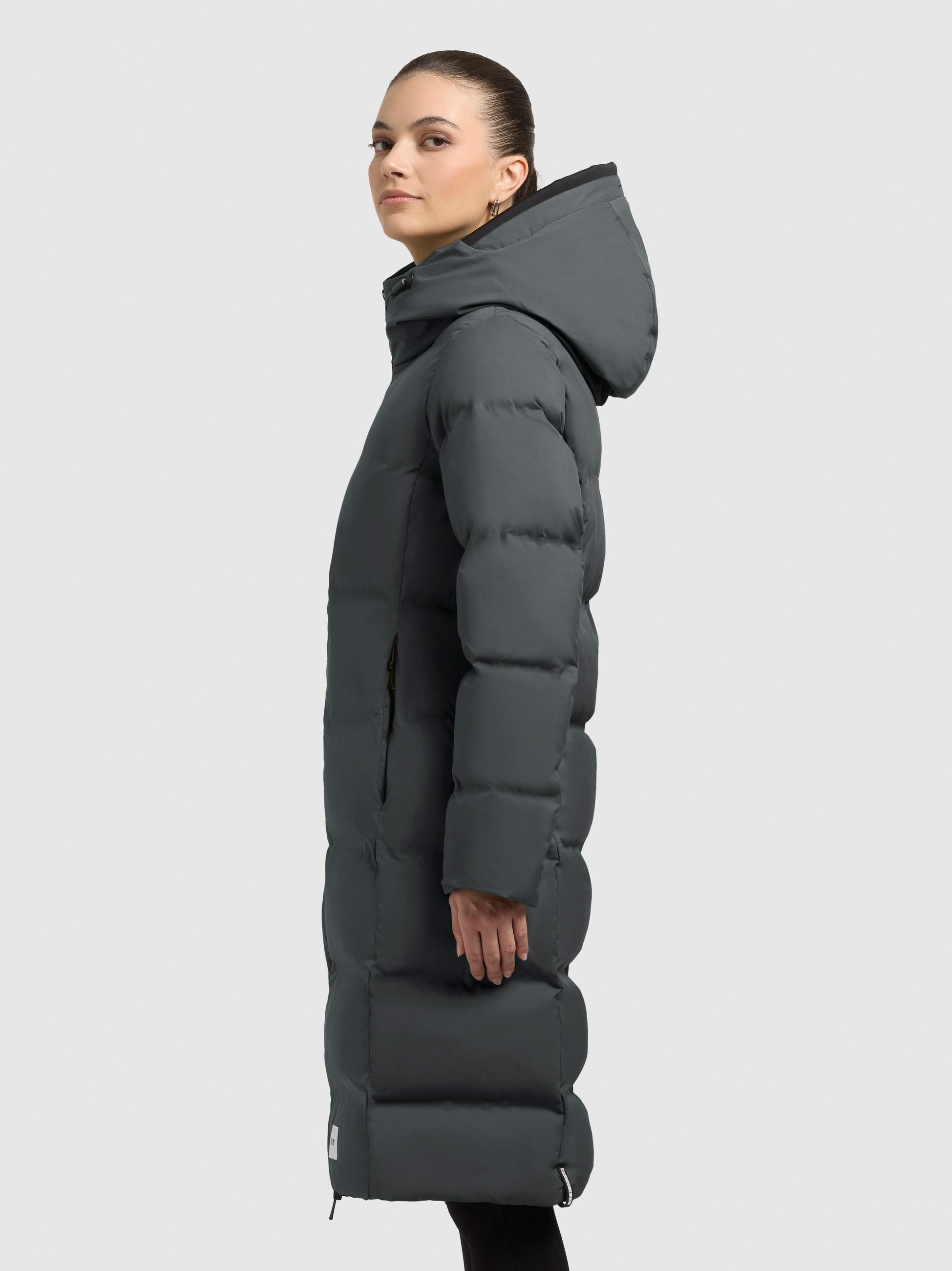 khujo Steppmantel »Finnie3« Warmer Damen Wintermantel mit großer Kapuze