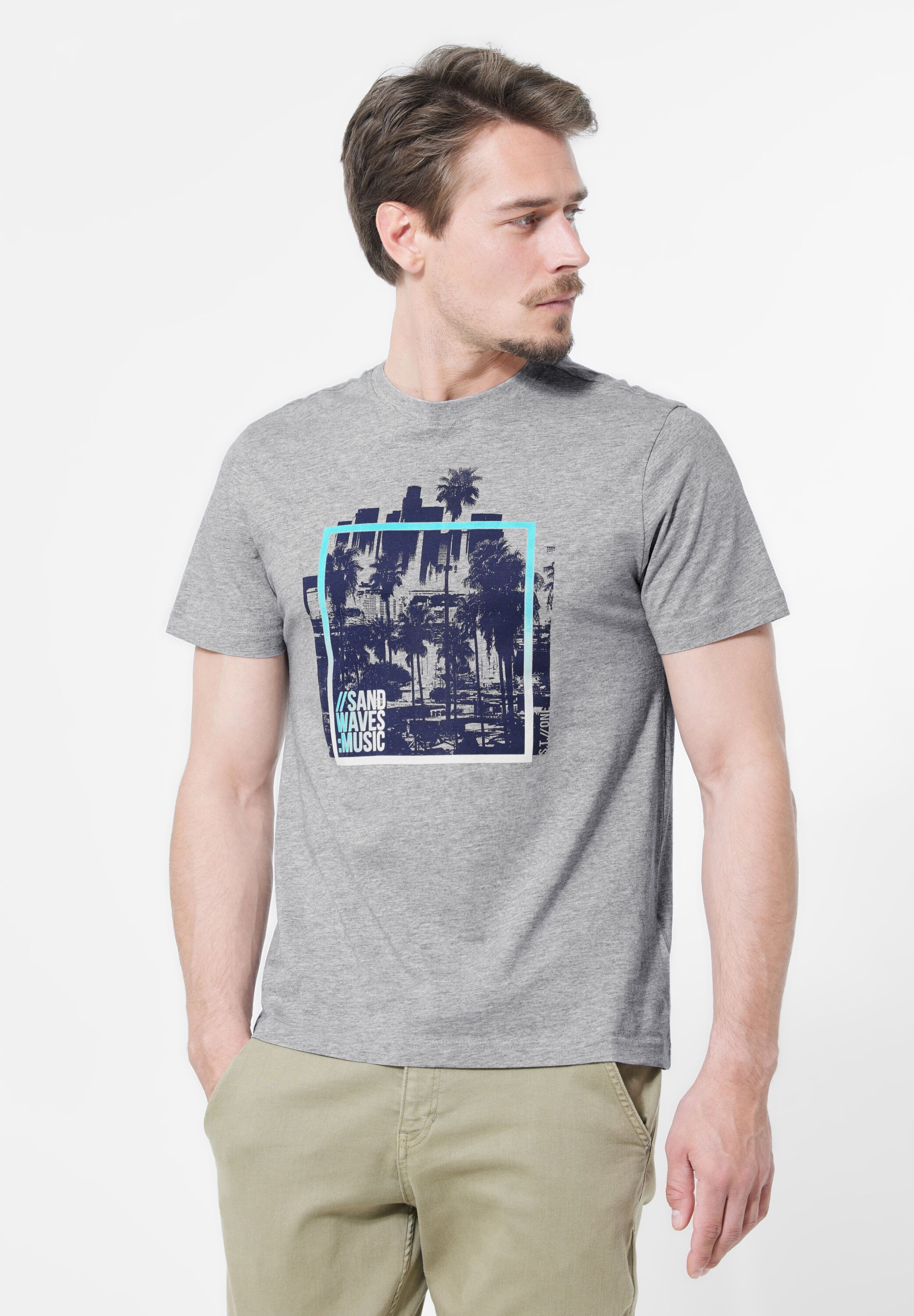 STREET ONE MEN T-Shirt, mit Wordingprint günstig online kaufen